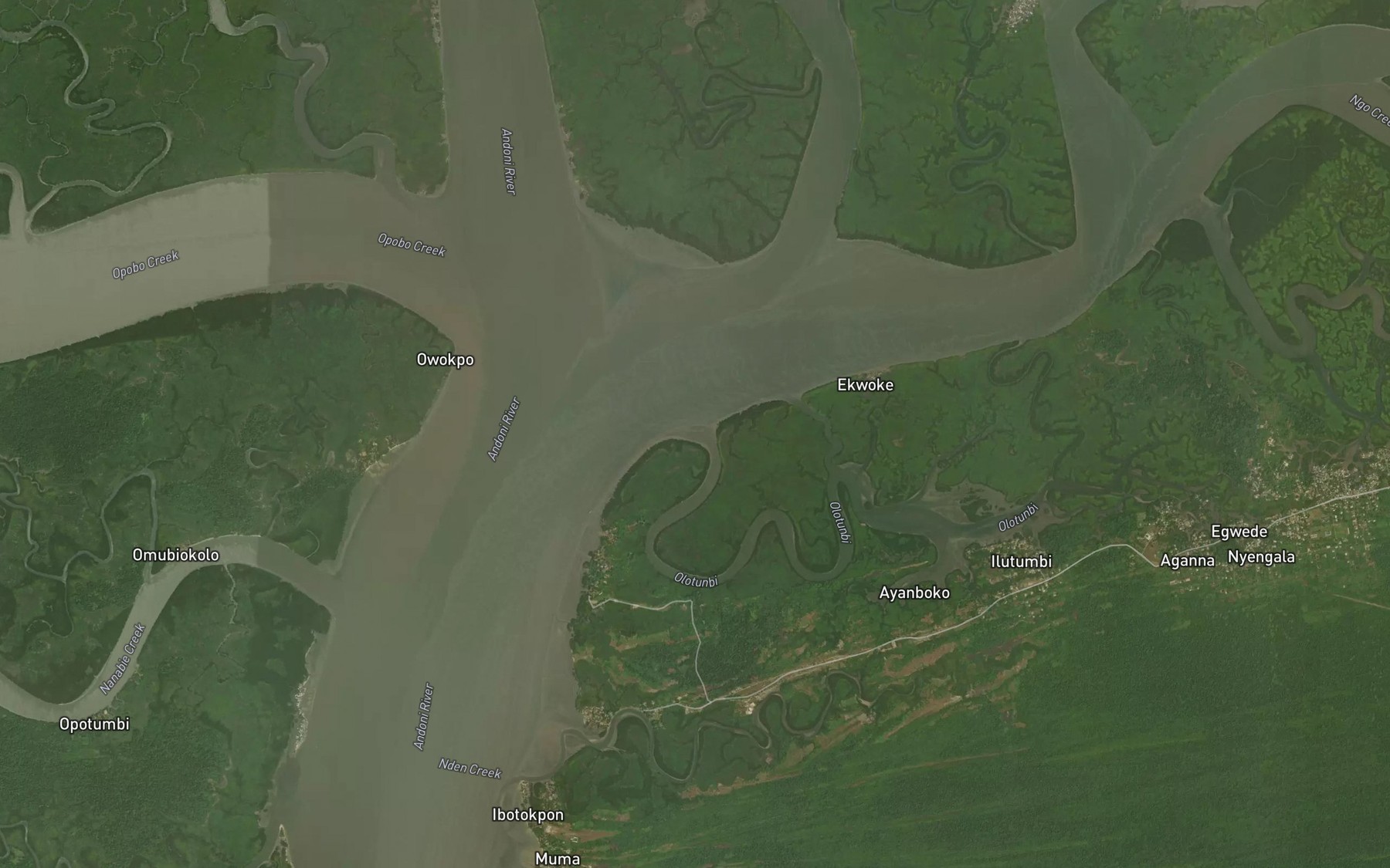 Satellite map of the Olotunbi
