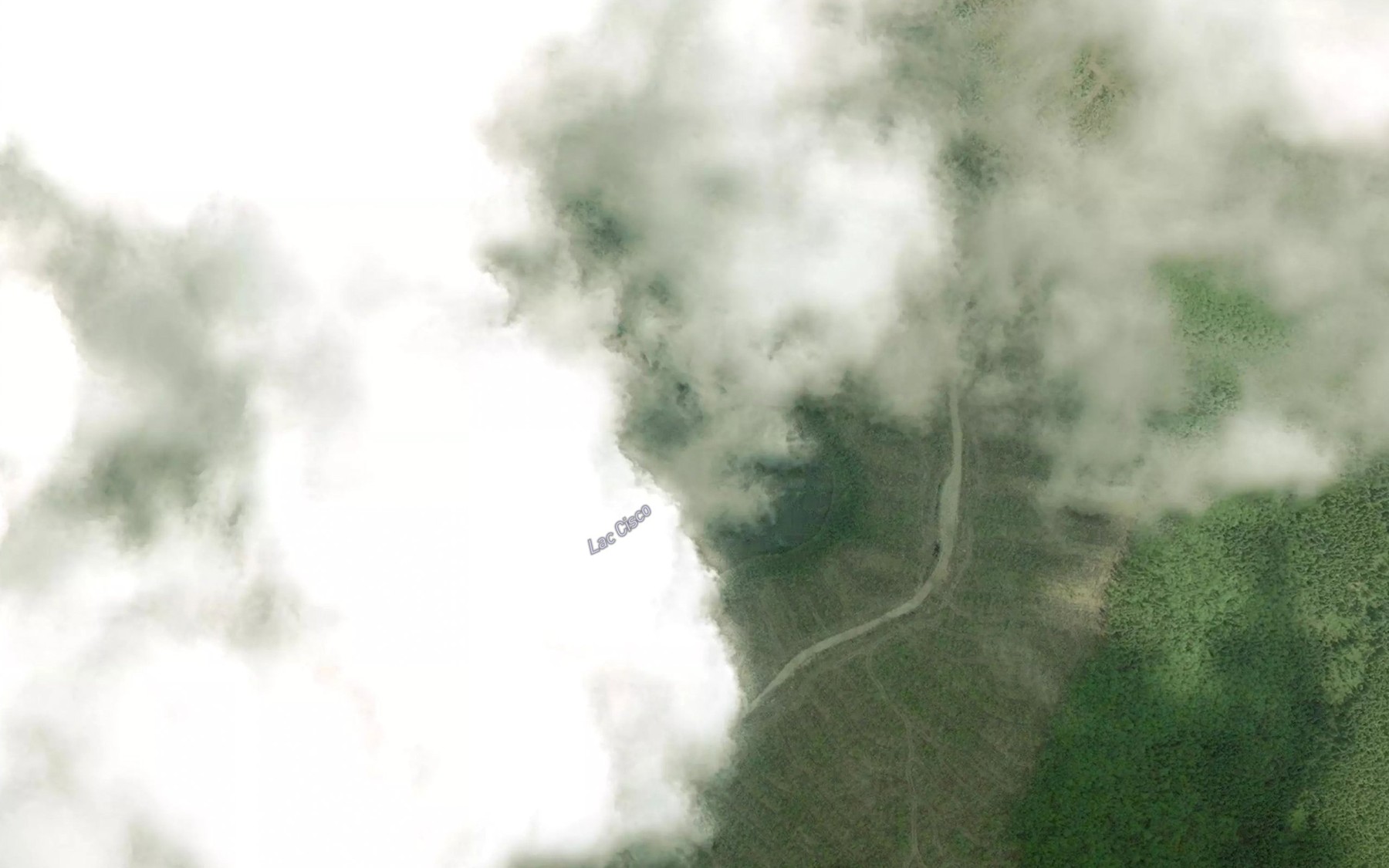 Satellite map of the Lac Cisco