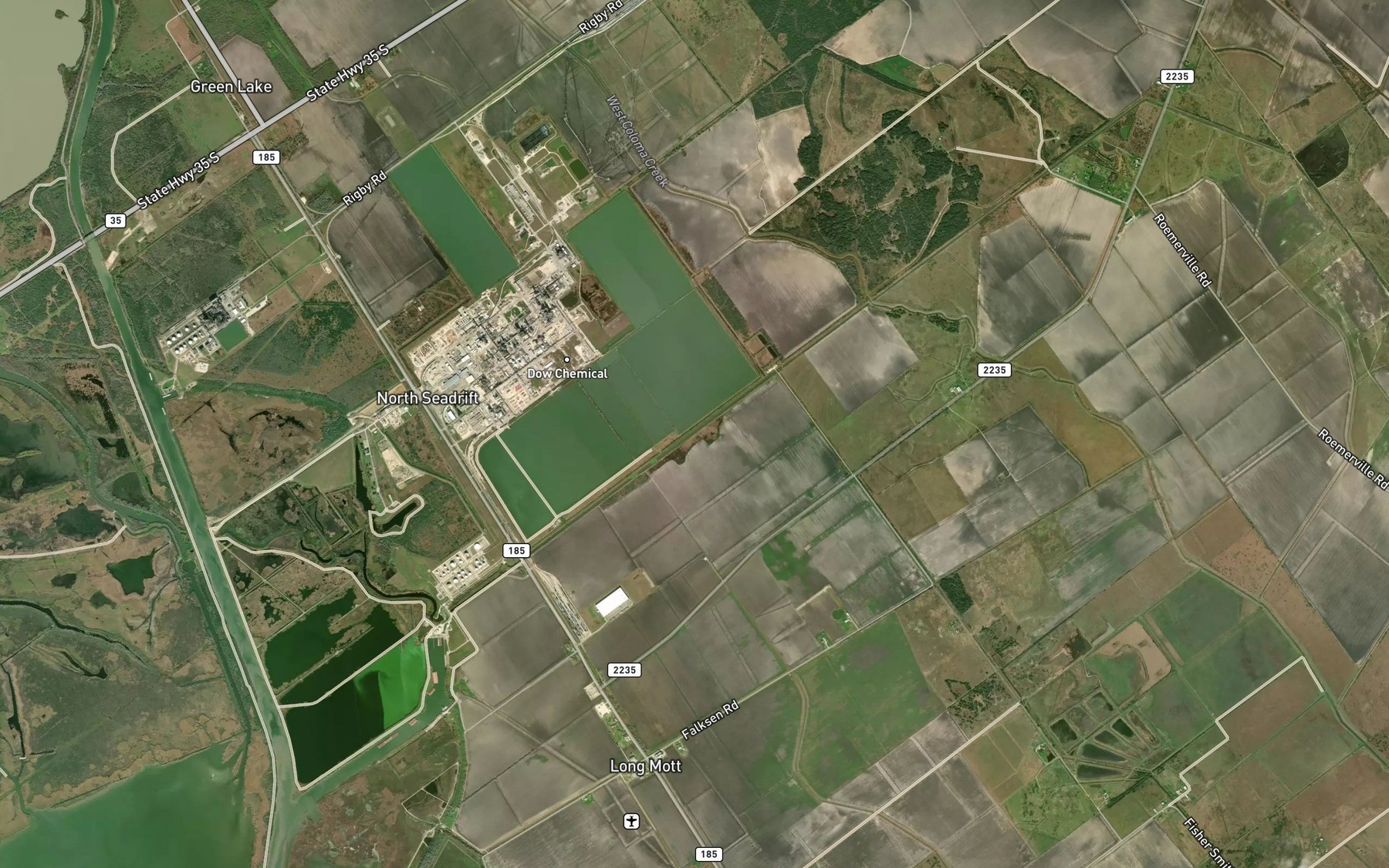 Satellite map of the Operating Basin Number 4