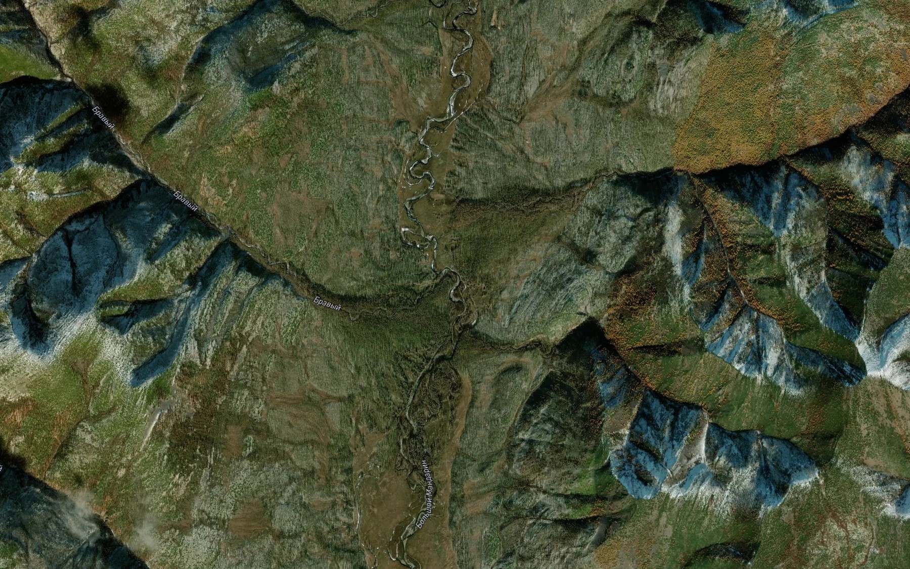 Satellite map of the Brivyy