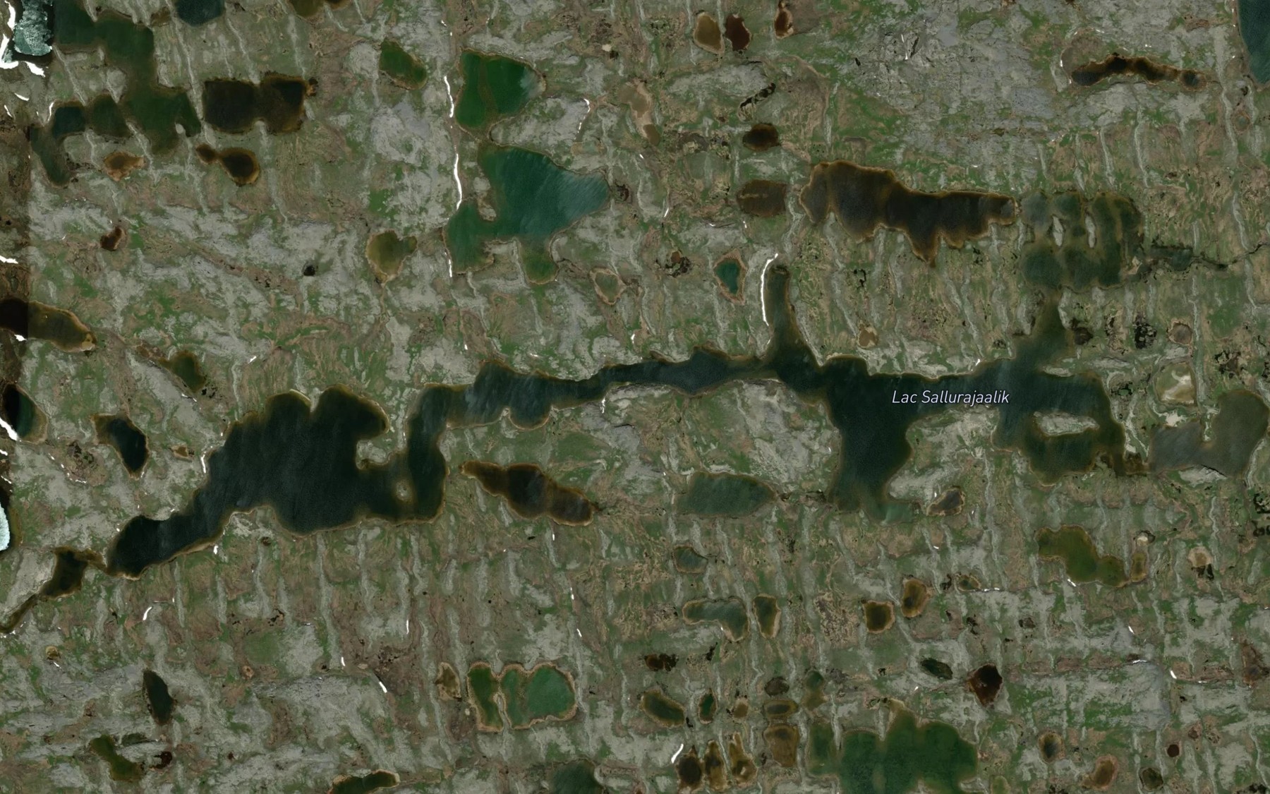 Satellite map of the Lac Sallurajaalik