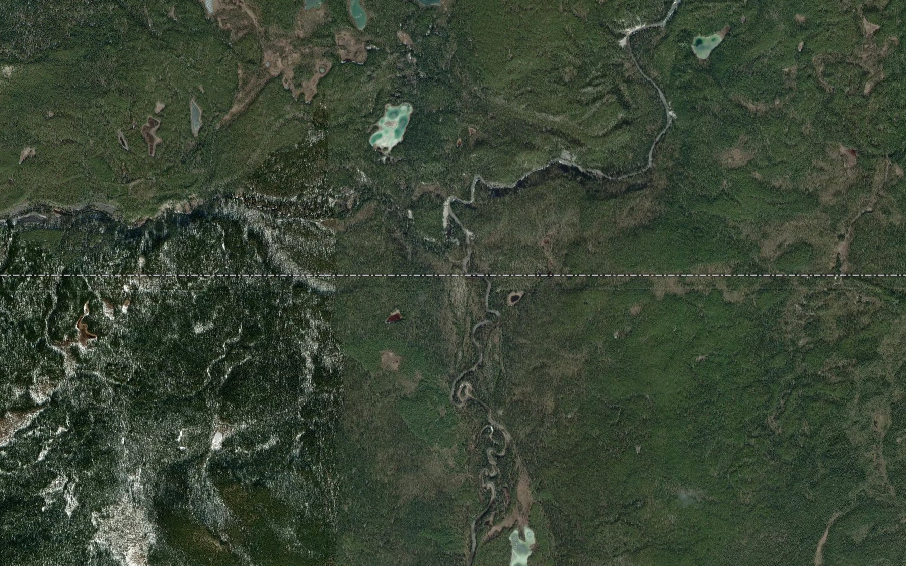 Satellite map of the Big Creek