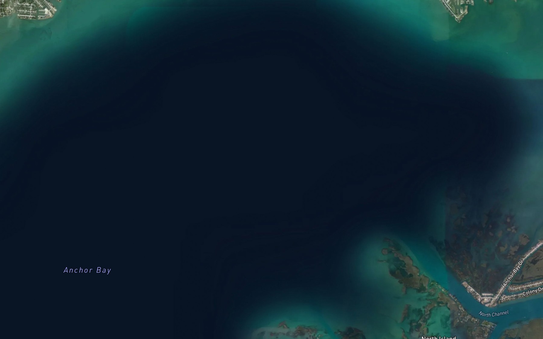 Satellite map of the Baltimore Channel