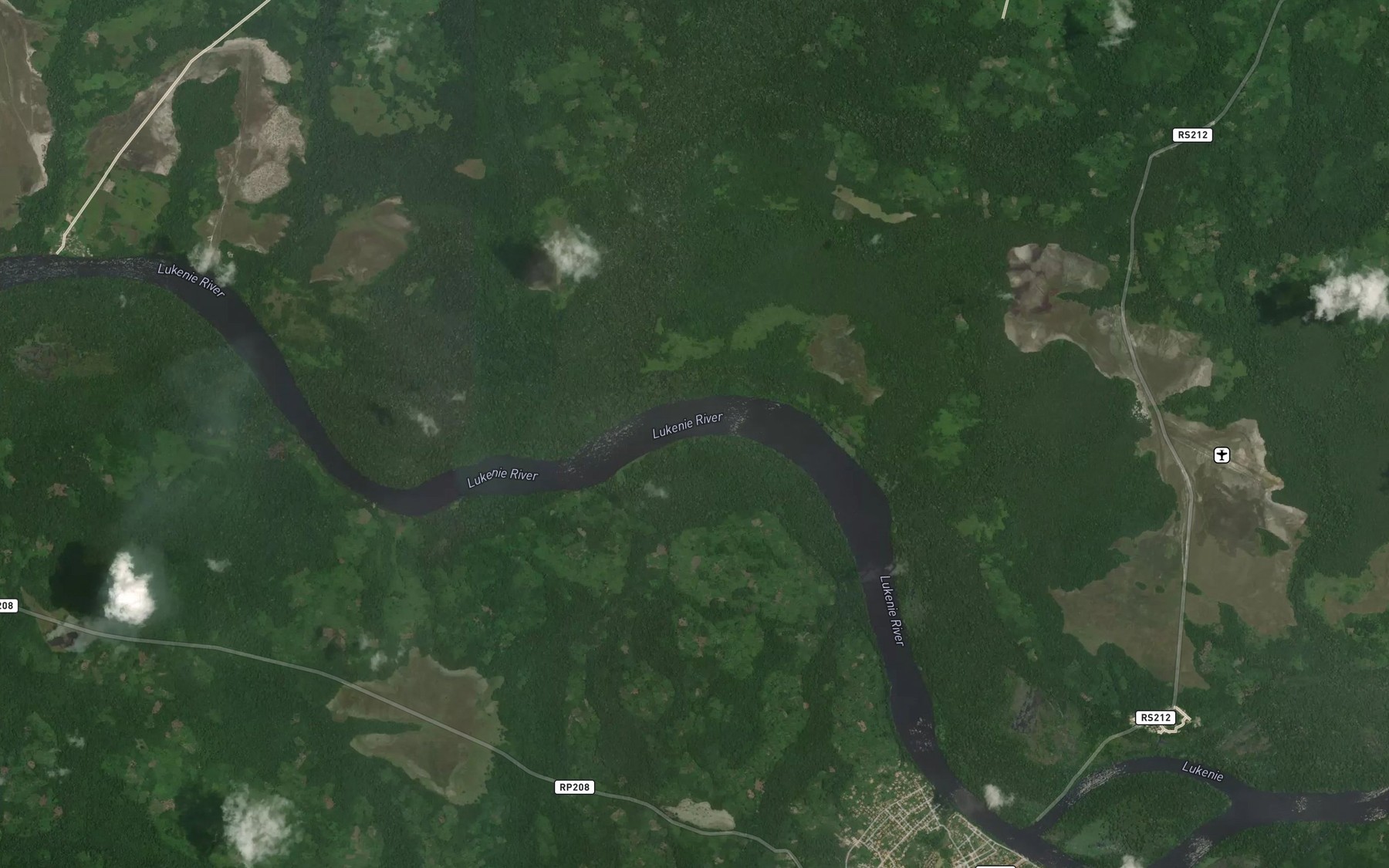 Satellite map of the Ndjola