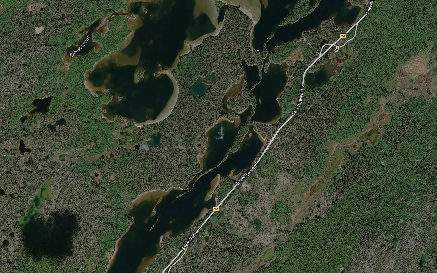 Satellite map of the Huassiluobbalas