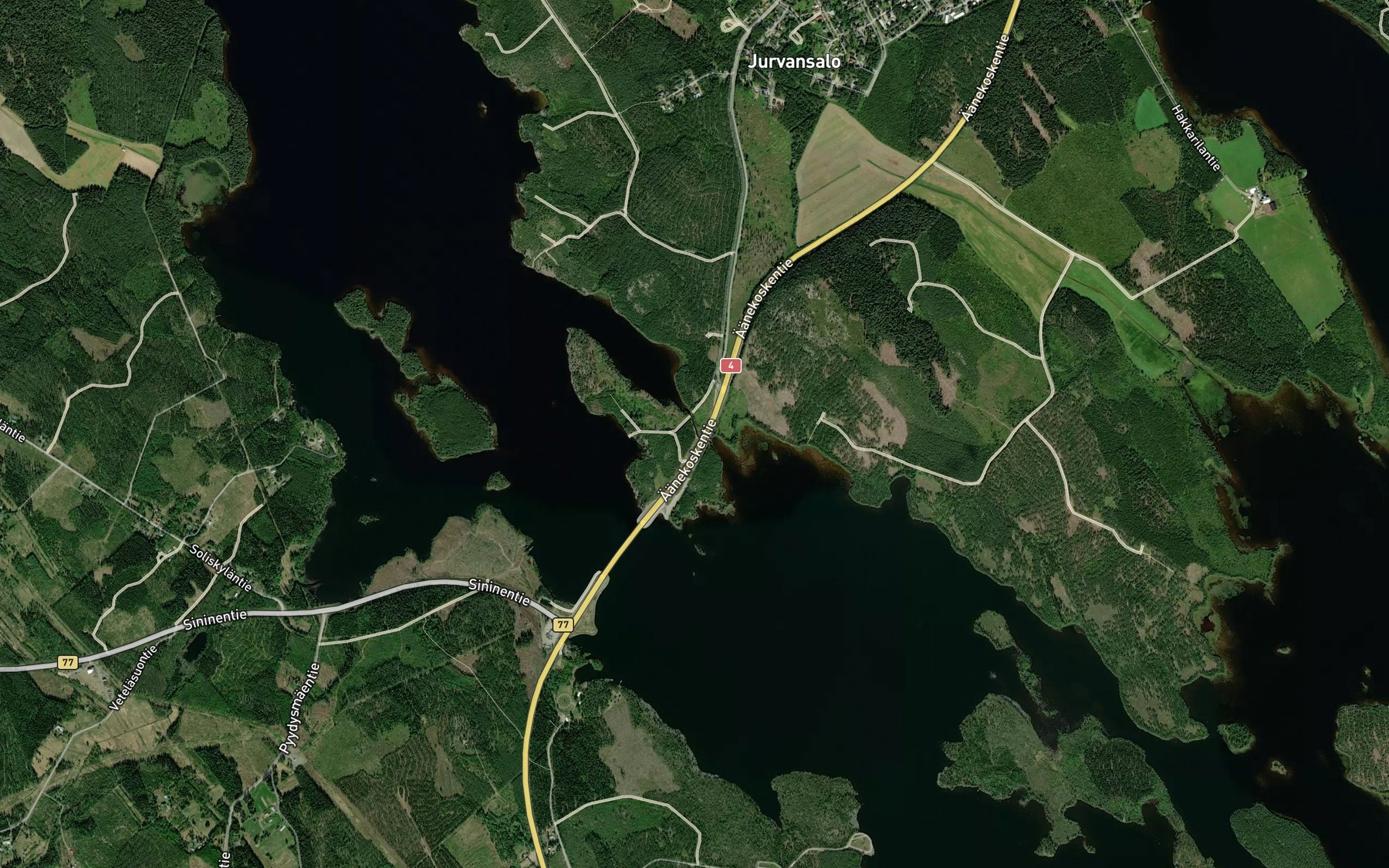 Satellite map of the Kivisalmi