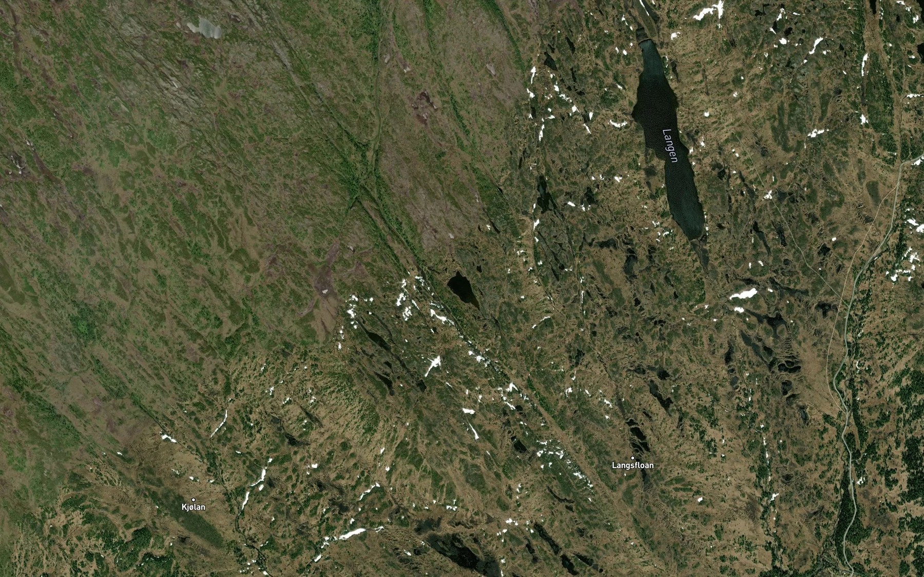 Satellite map of the Bjorndalstjonna