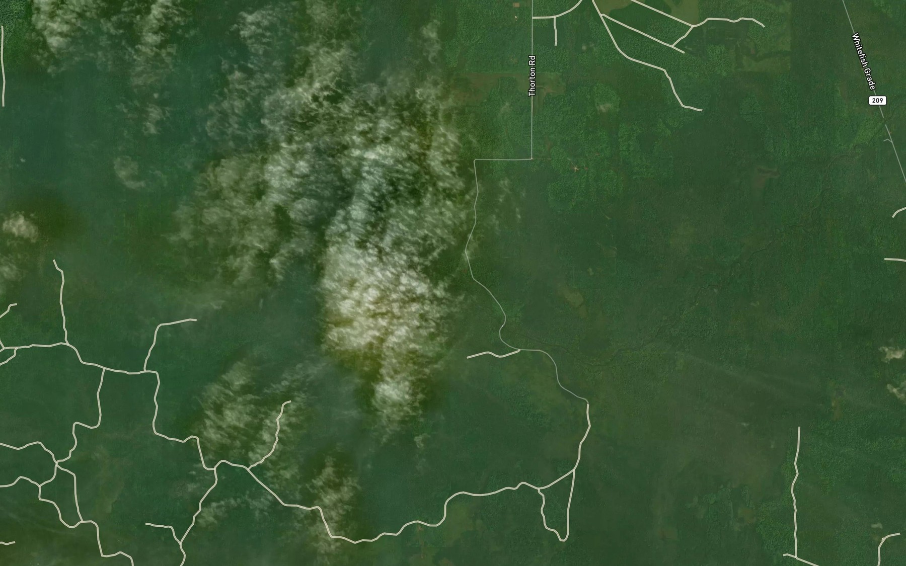 Satellite map of the Deer Creek