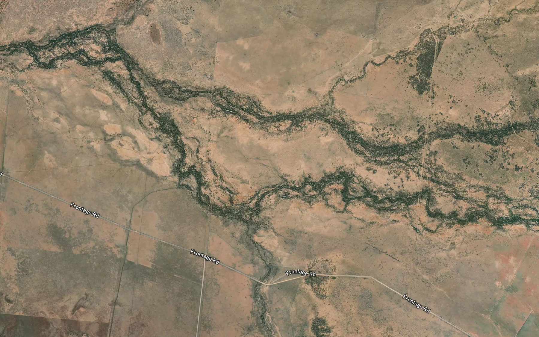 Satellite map of the Forester Creek