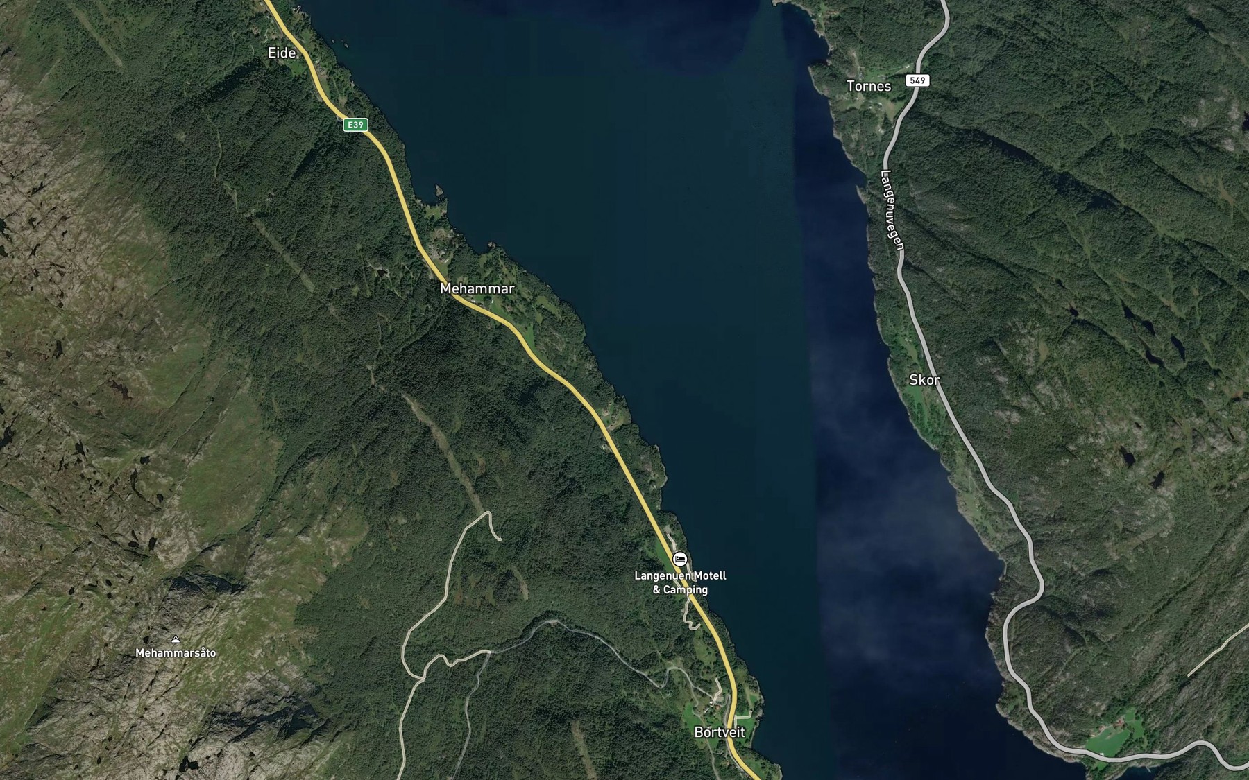 Satellite map of the Tjuvavik