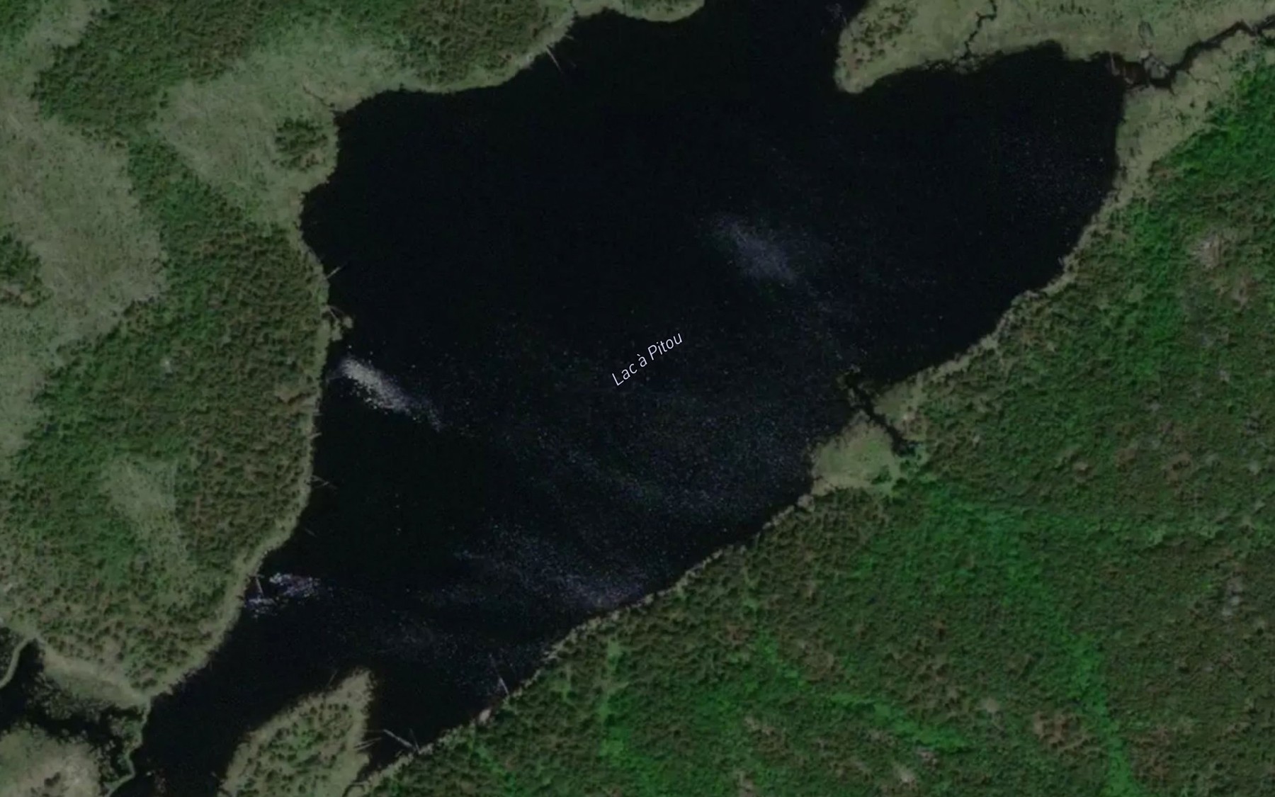 Satellite map of the Lac a Pitou
