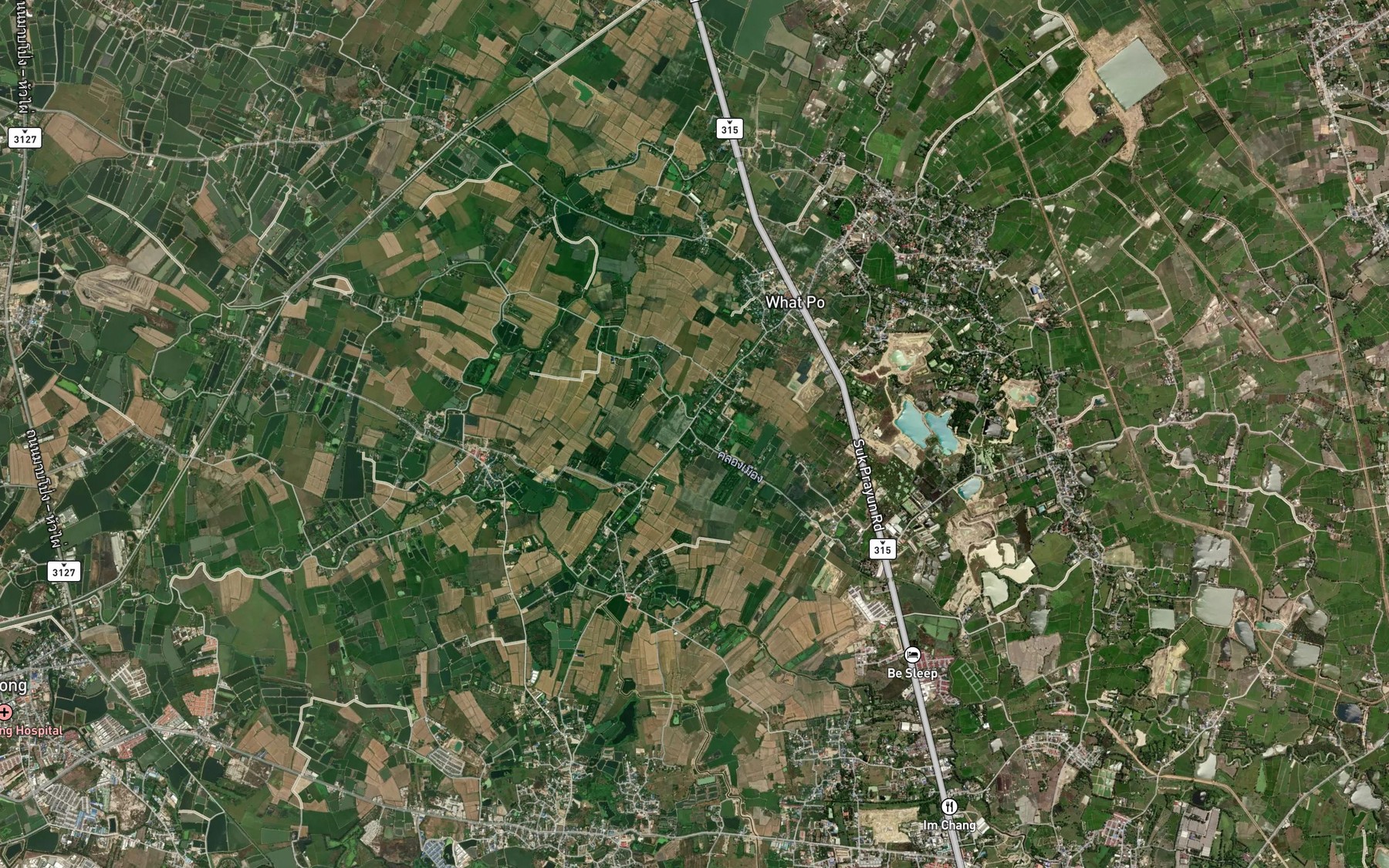 Satellite map of the Khlong Mueang