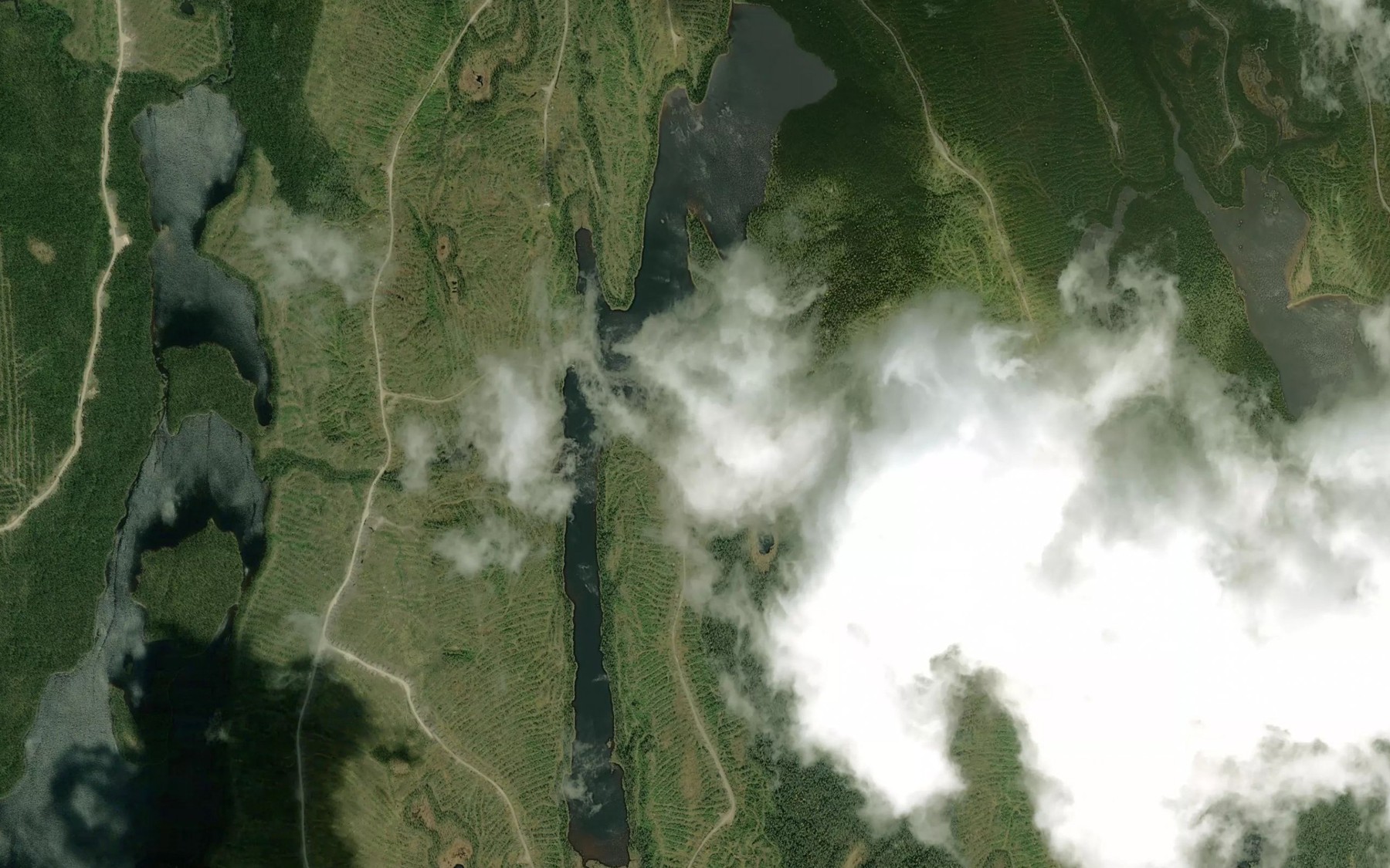 Satellite map of the Lac Carabine