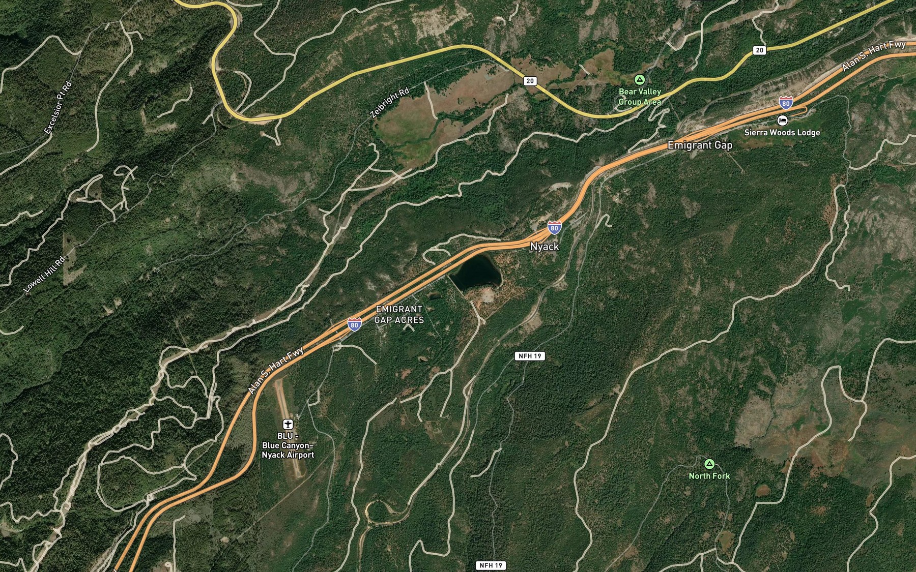 Satellite map of the Lake Putt