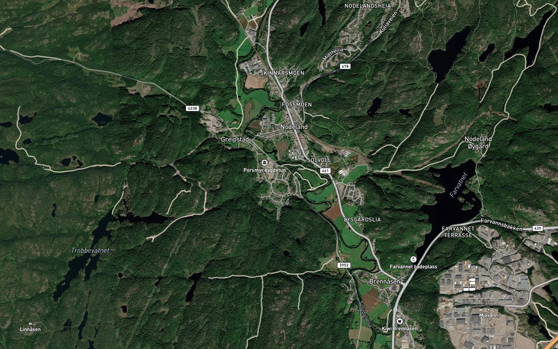 Satellite map of the Prestbekken