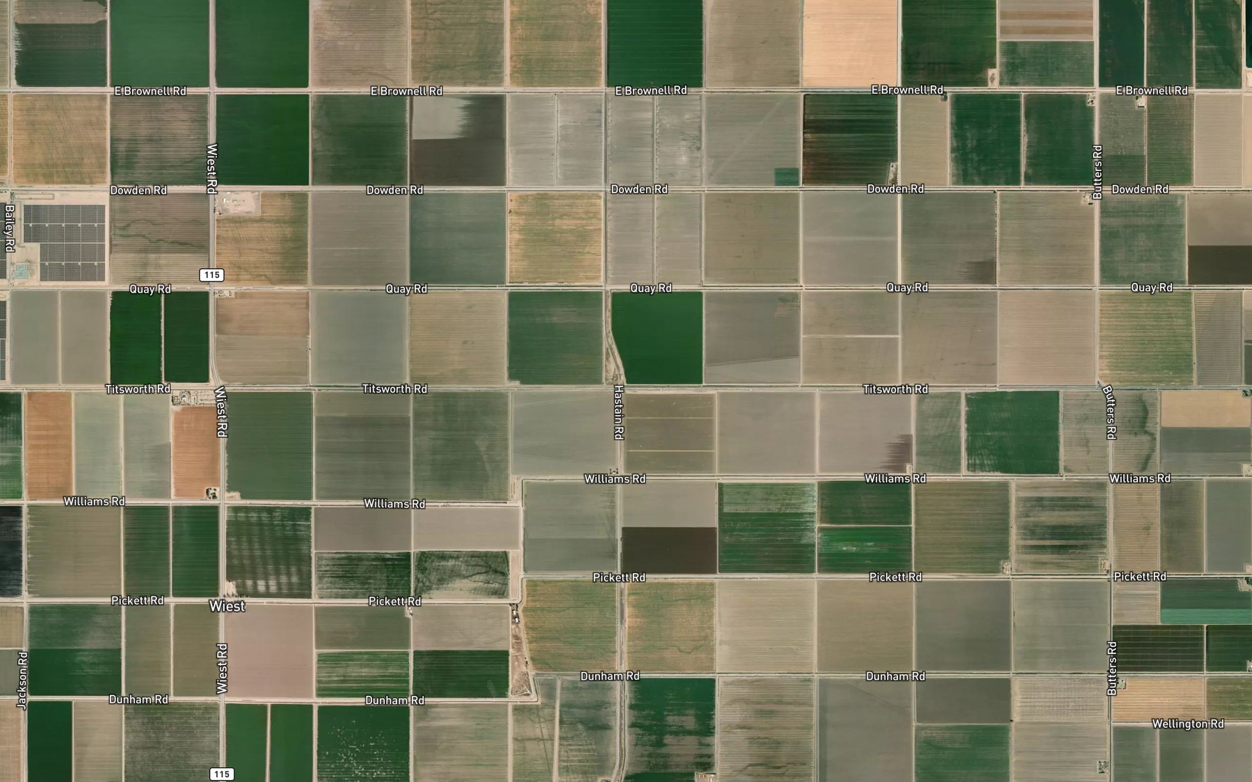 Satellite map of the Standard Drain