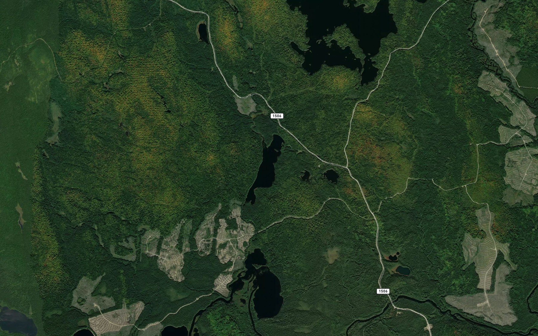 Satellite map of the Lac Ed