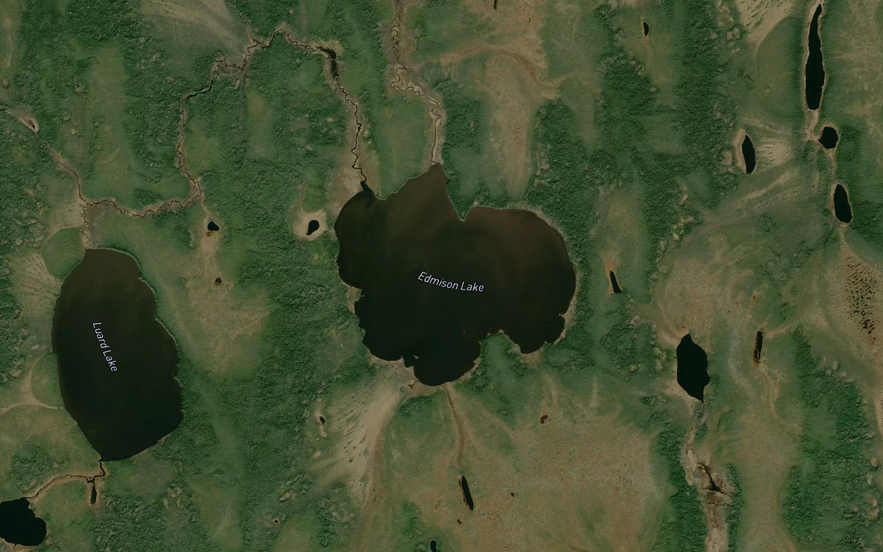 Satellite map of the Edmison Lake