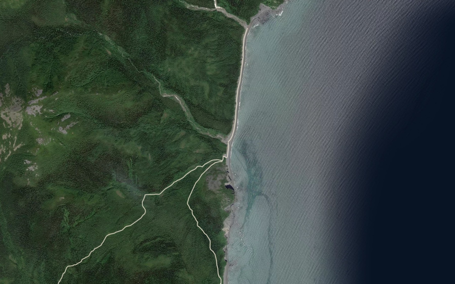 Satellite map of the Sakhalinka
