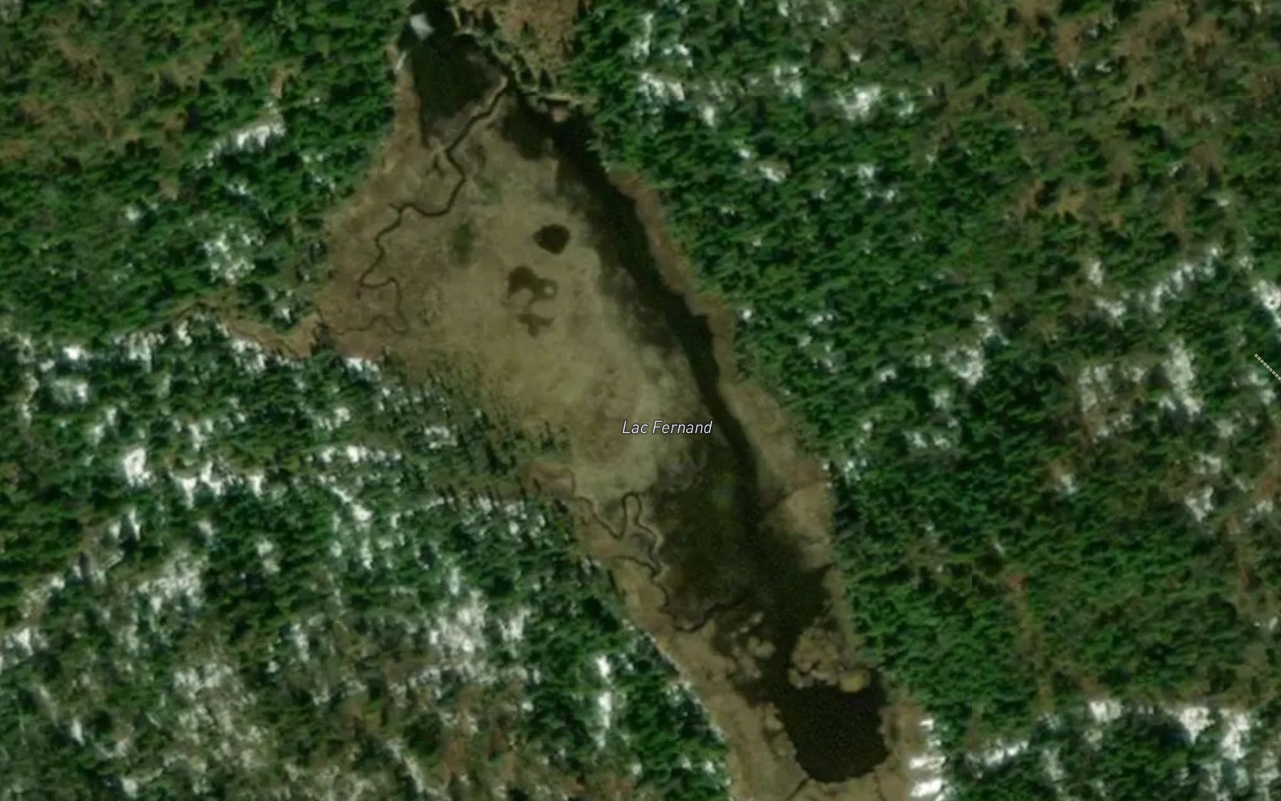 Satellite map of the Lac Benoit