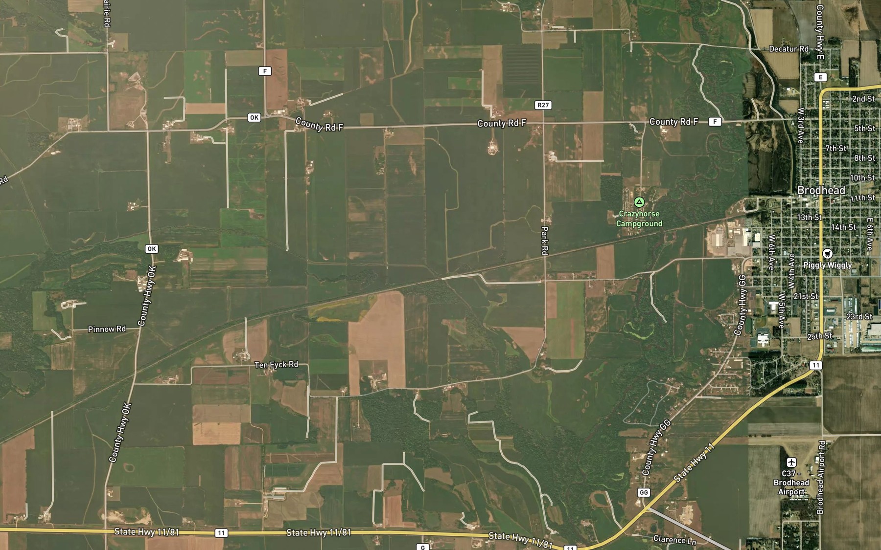 Satellite map of the Juda Branch
