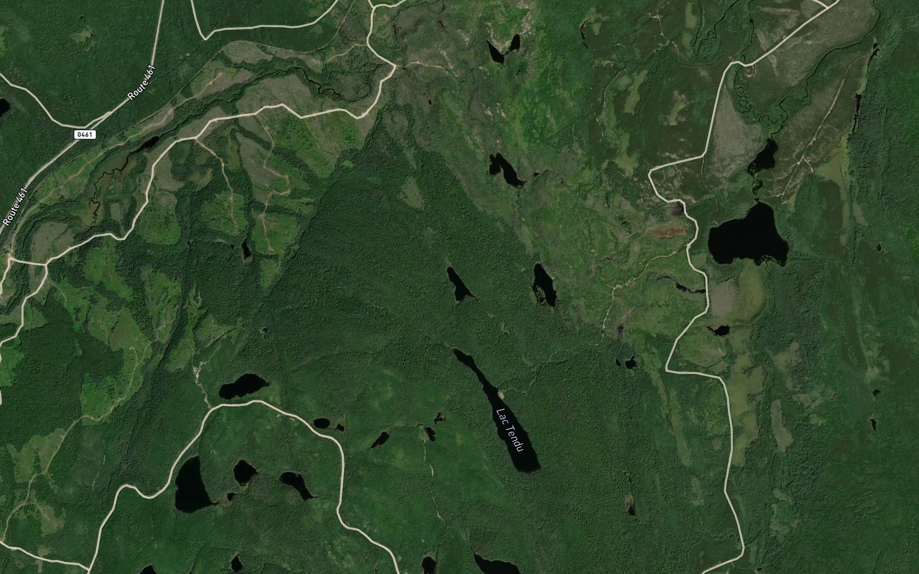 Satellite map of the Lac Kawikwasatikwakamak
