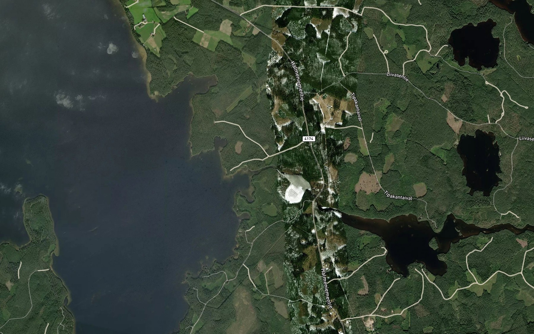 Satellite map of the Ylakoski