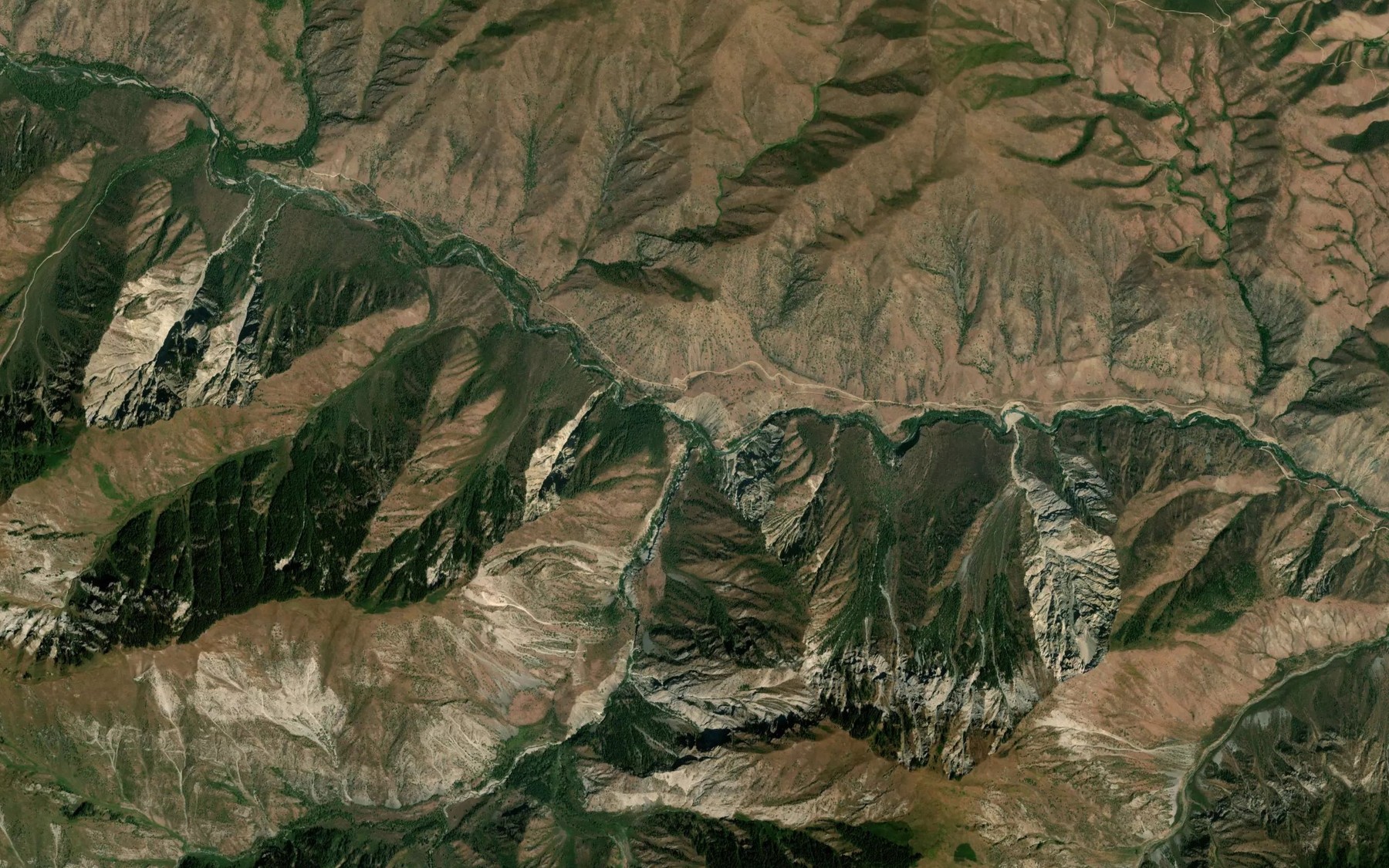 Satellite map of the Dzhargaskan