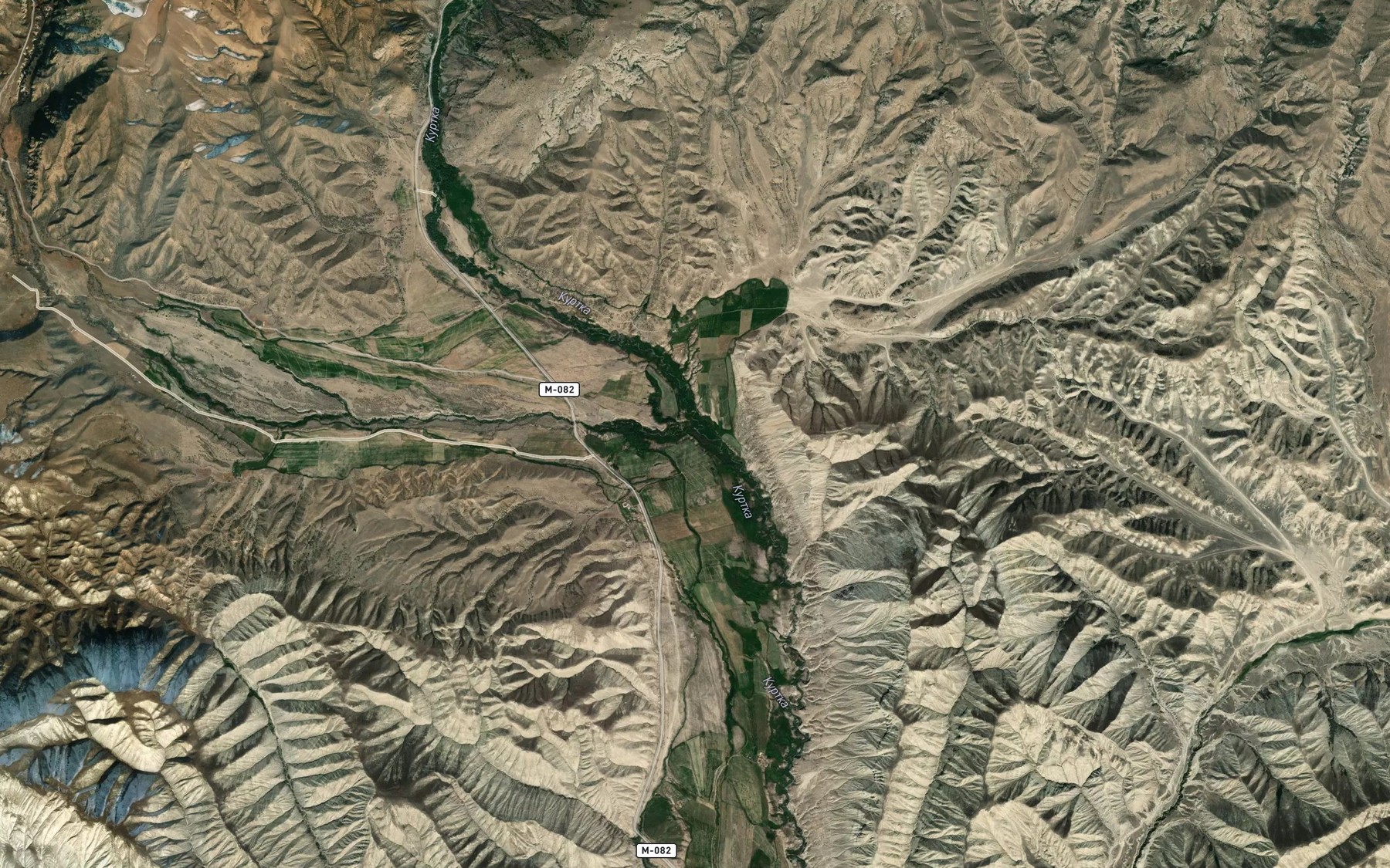 Satellite map of the Kol'kain