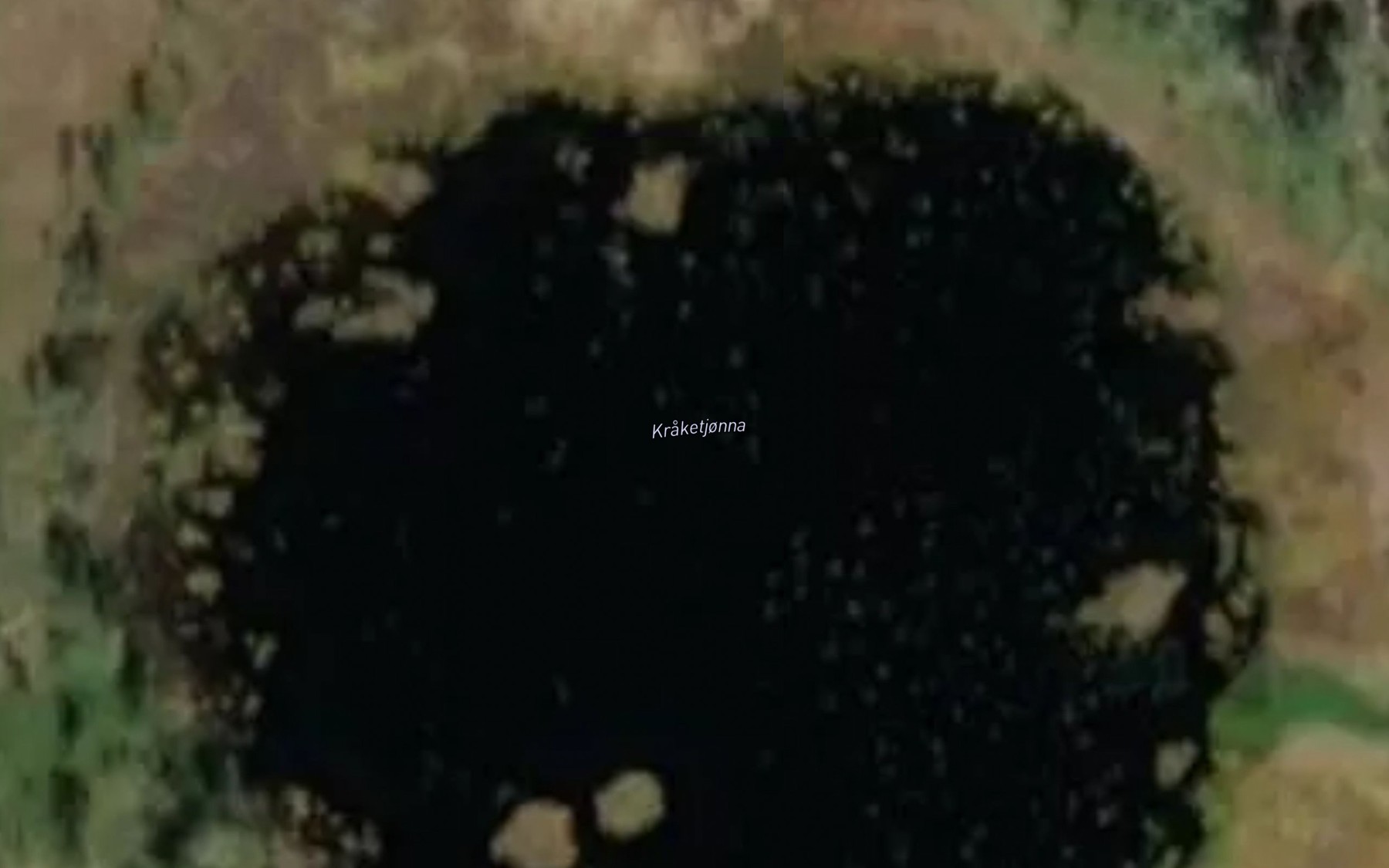 Satellite map of the Kraketjorna