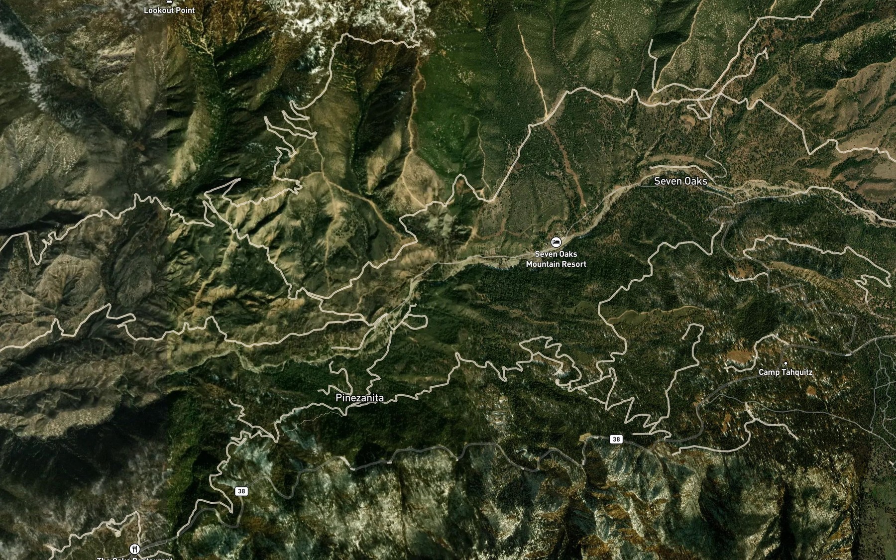 Satellite map of the Round Cienaga Creek