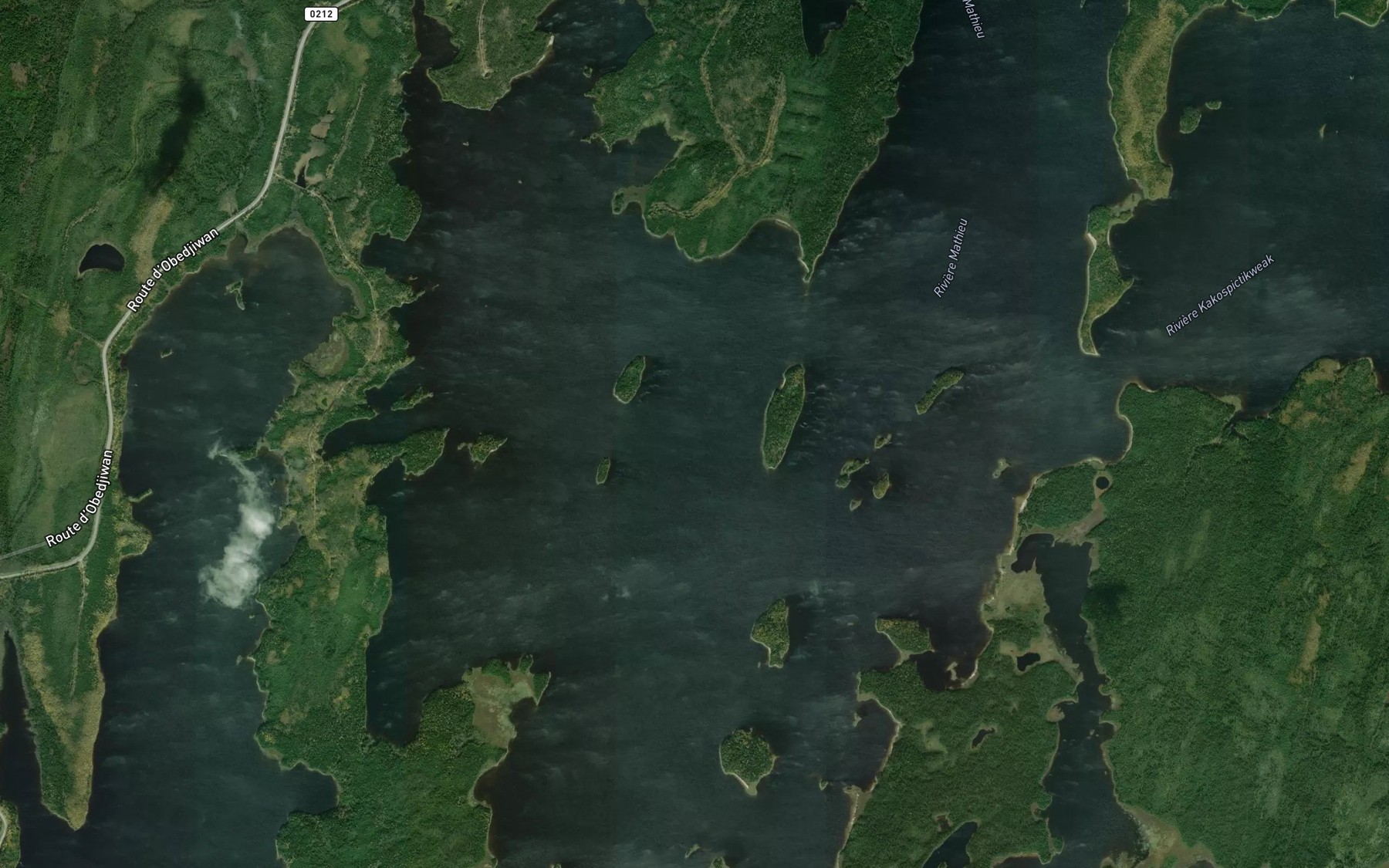 Satellite map of the Baie Eskwaskwakamak
