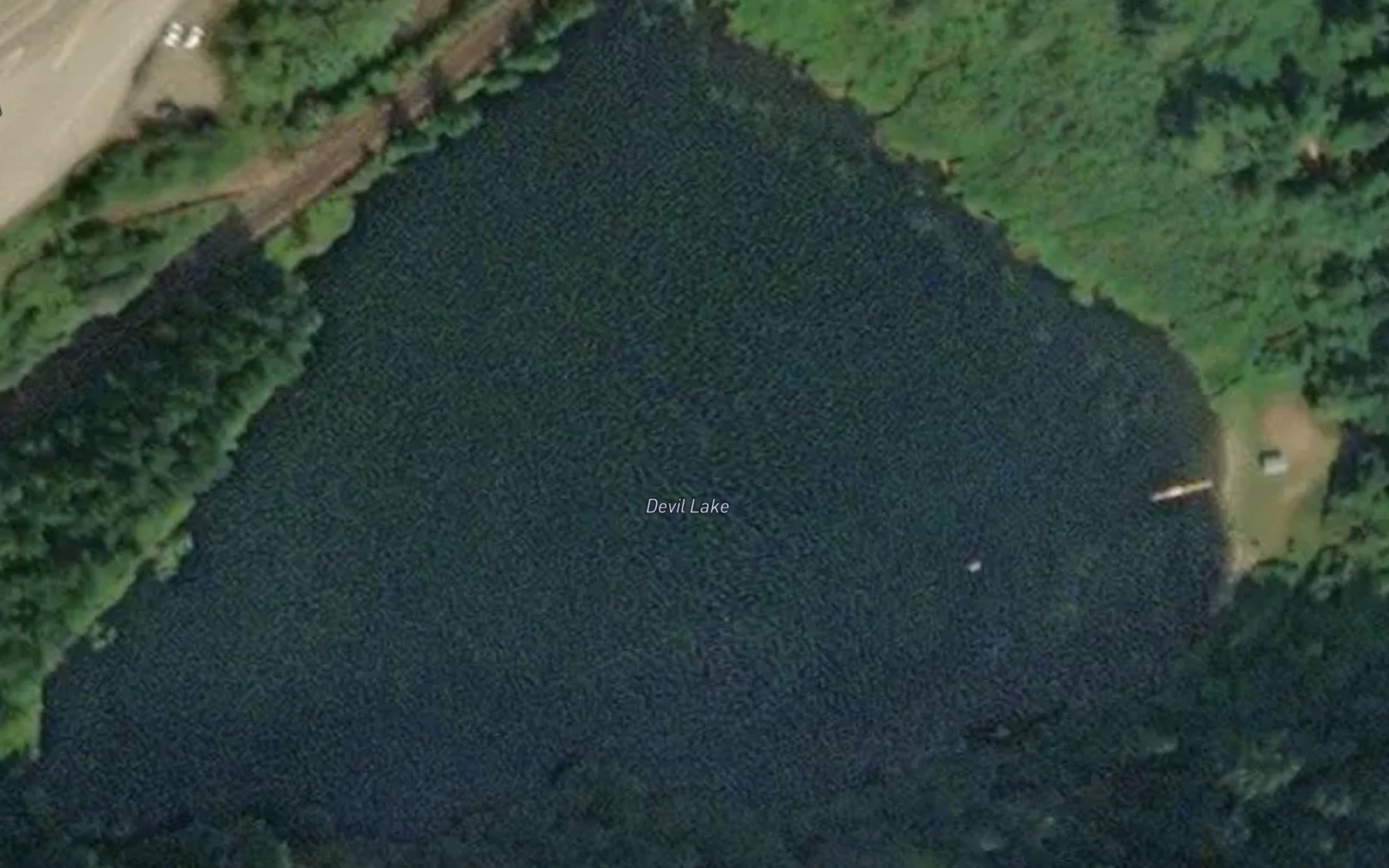 Satellite map of the Devil Lake