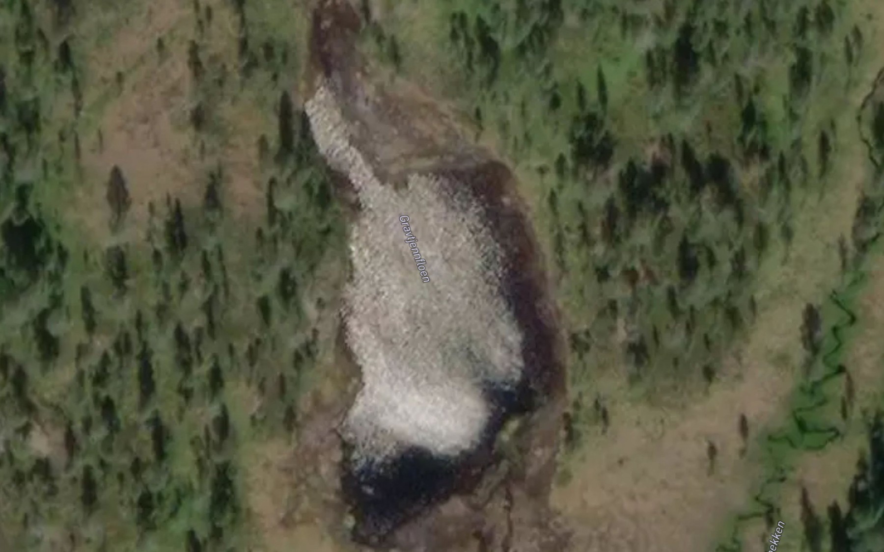 Satellite map of the Gravtjornfloen