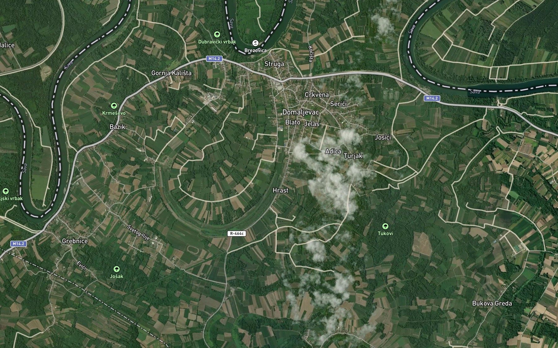 Satellite map of the Demerka