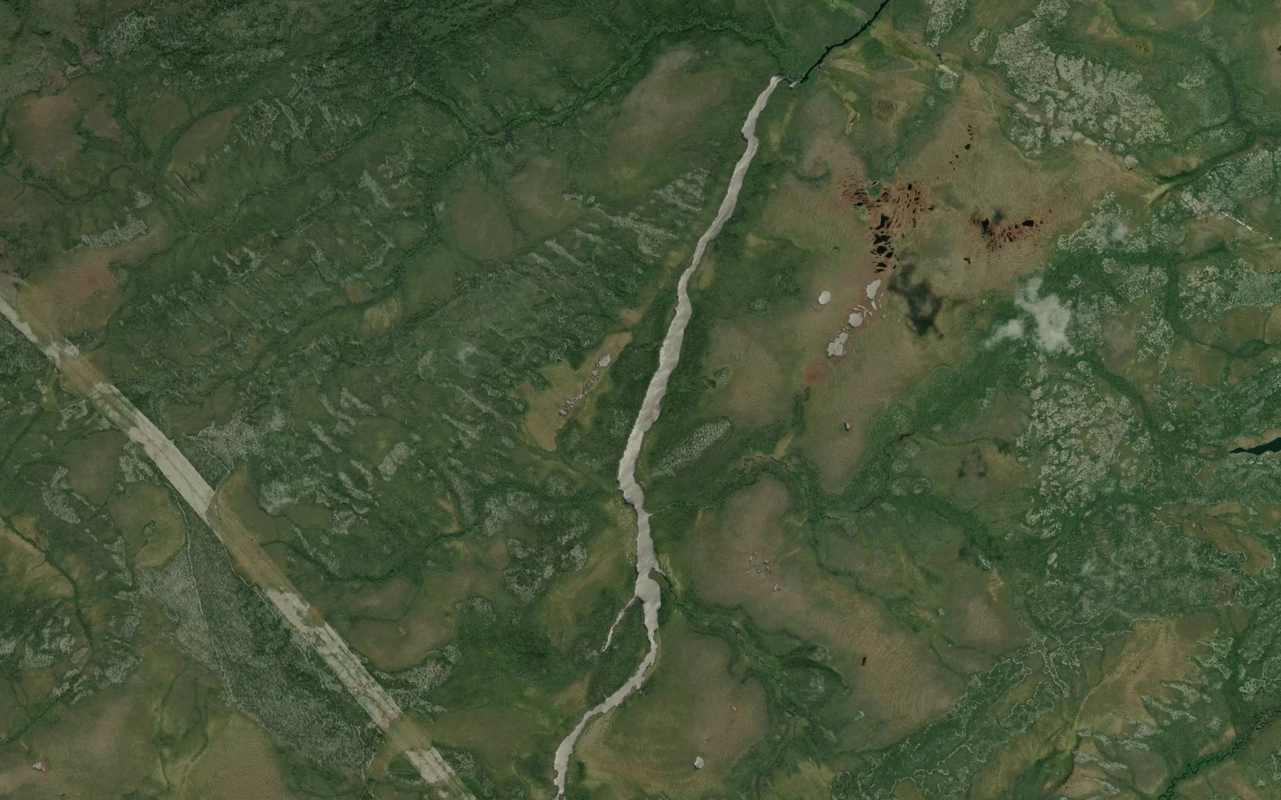 Satellite map of the Lac Kawewachiwakamach
