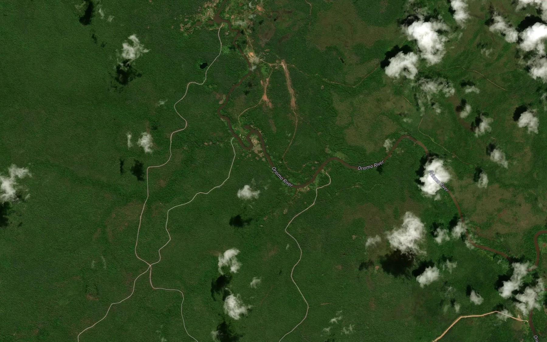 Satellite map of the Mimi Lake