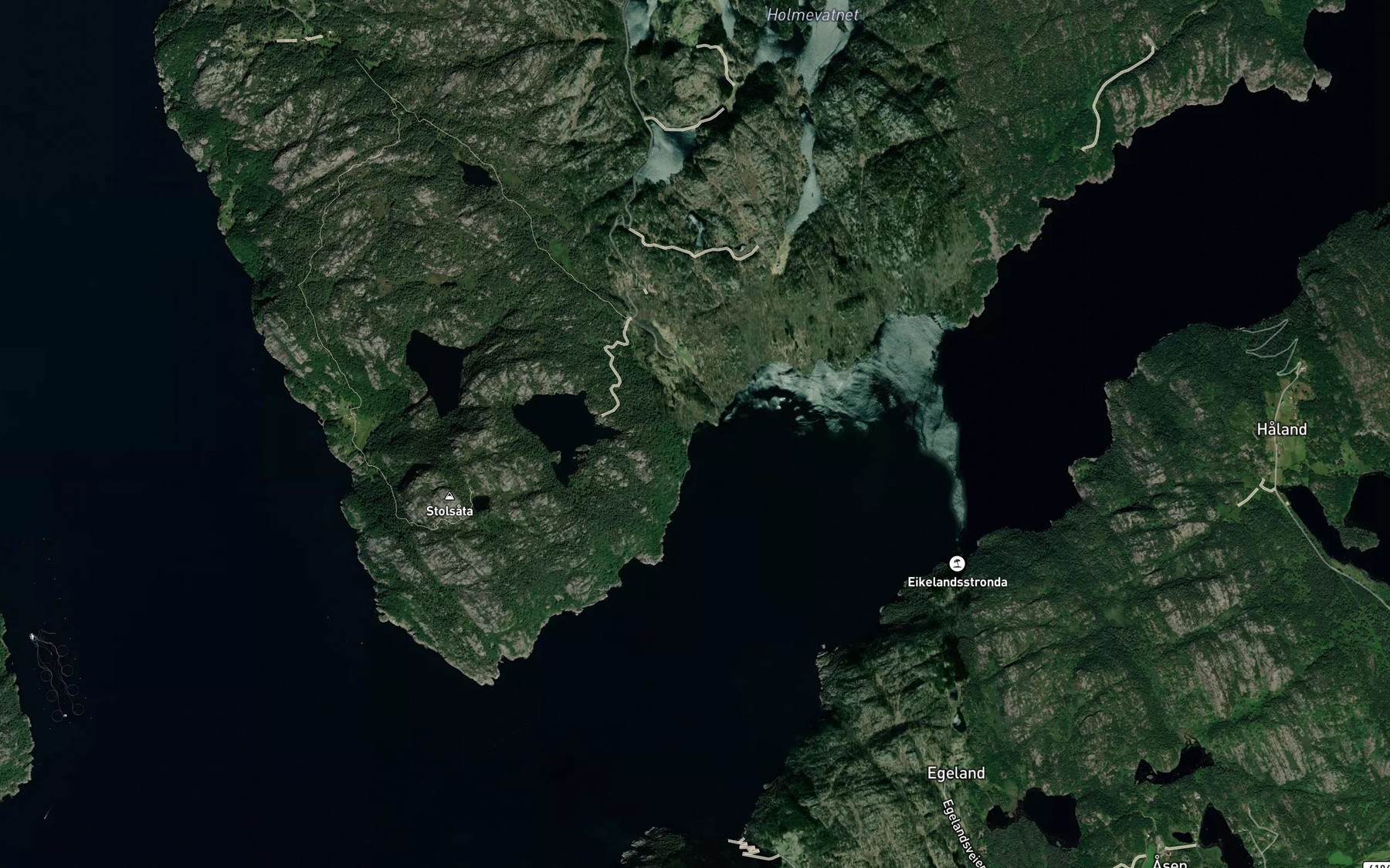 Satellite map of the Sveigenesstranda