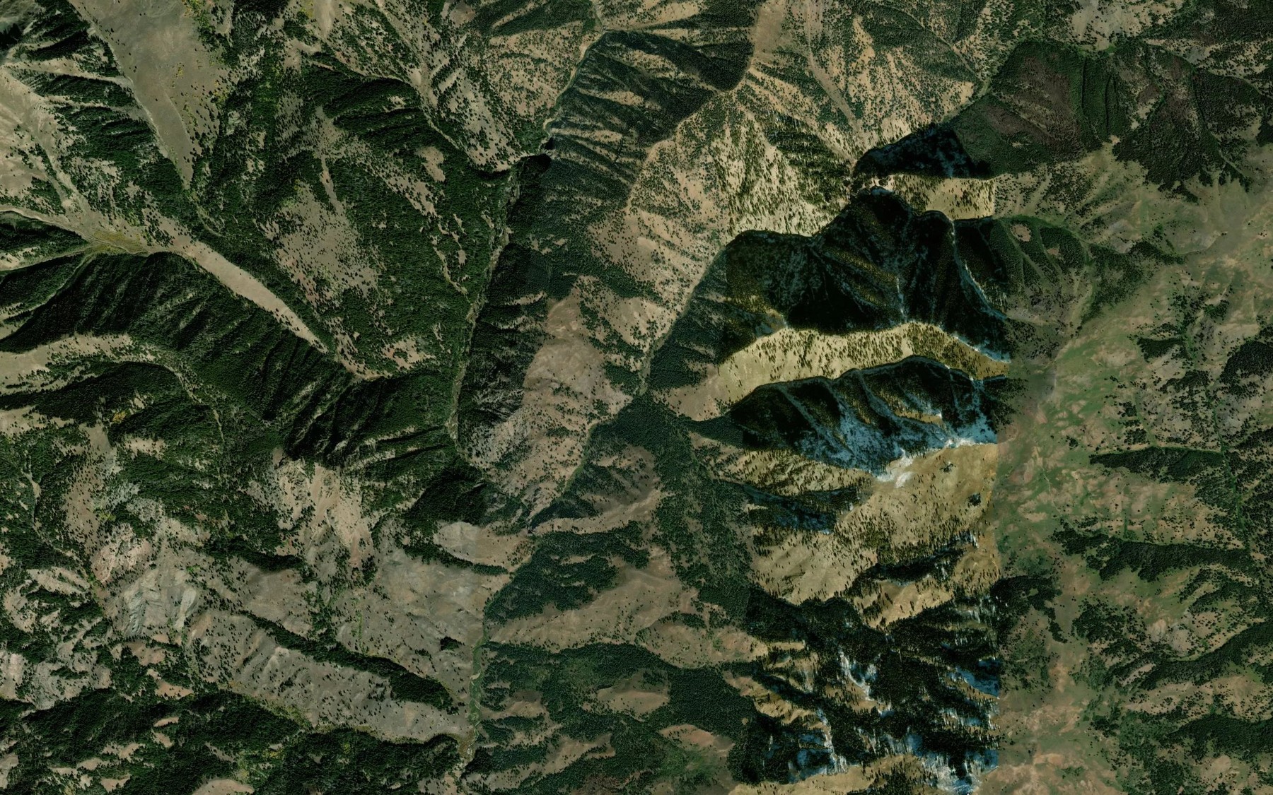 Satellite map of the Buckhorn Creek