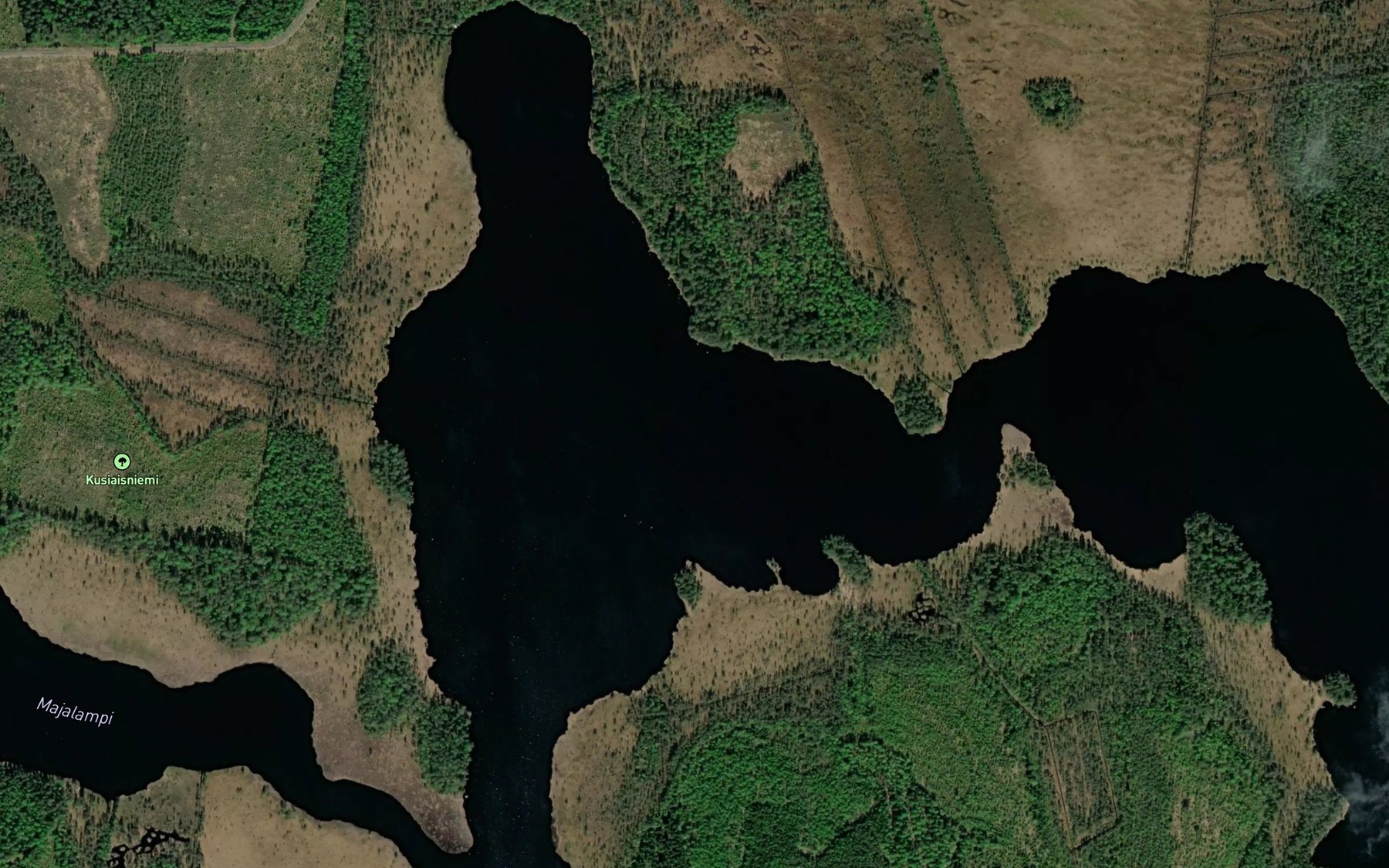 Satellite map of the Pieni Lauttalampi