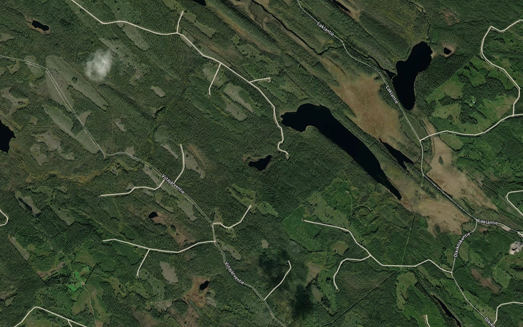 Satellite map of the Luulampi