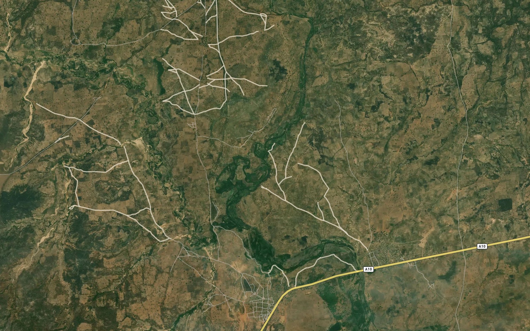 Satellite map of the Beiri