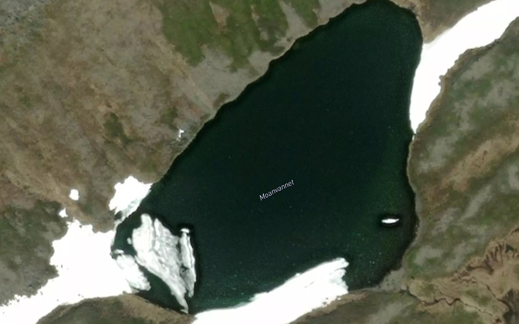 Satellite map of the Moanvatnet