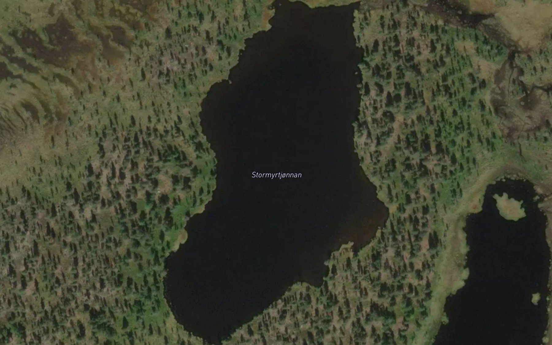 Satellite map of the Stormyrtjornane