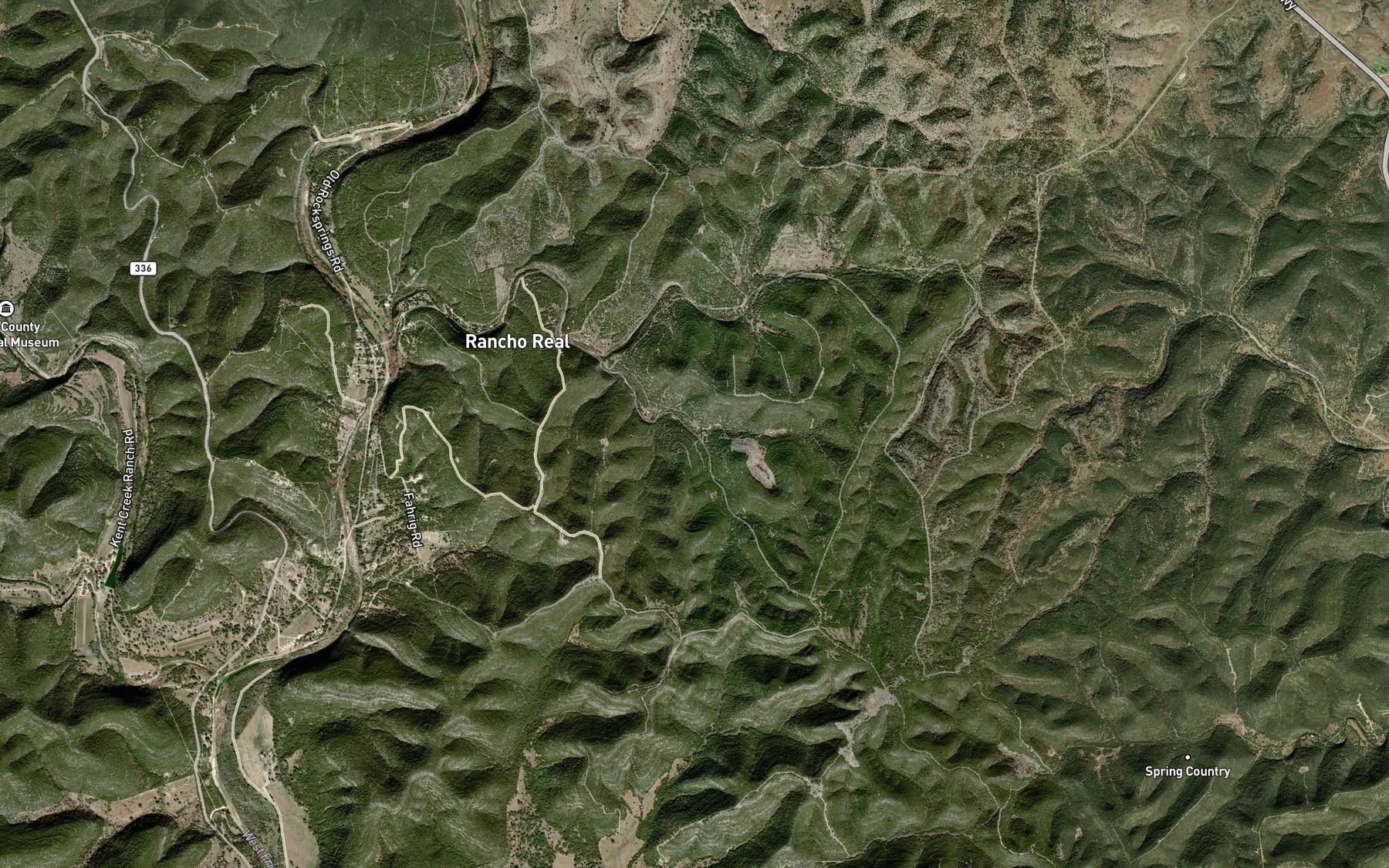 Satellite map of the Left Riemer Creek