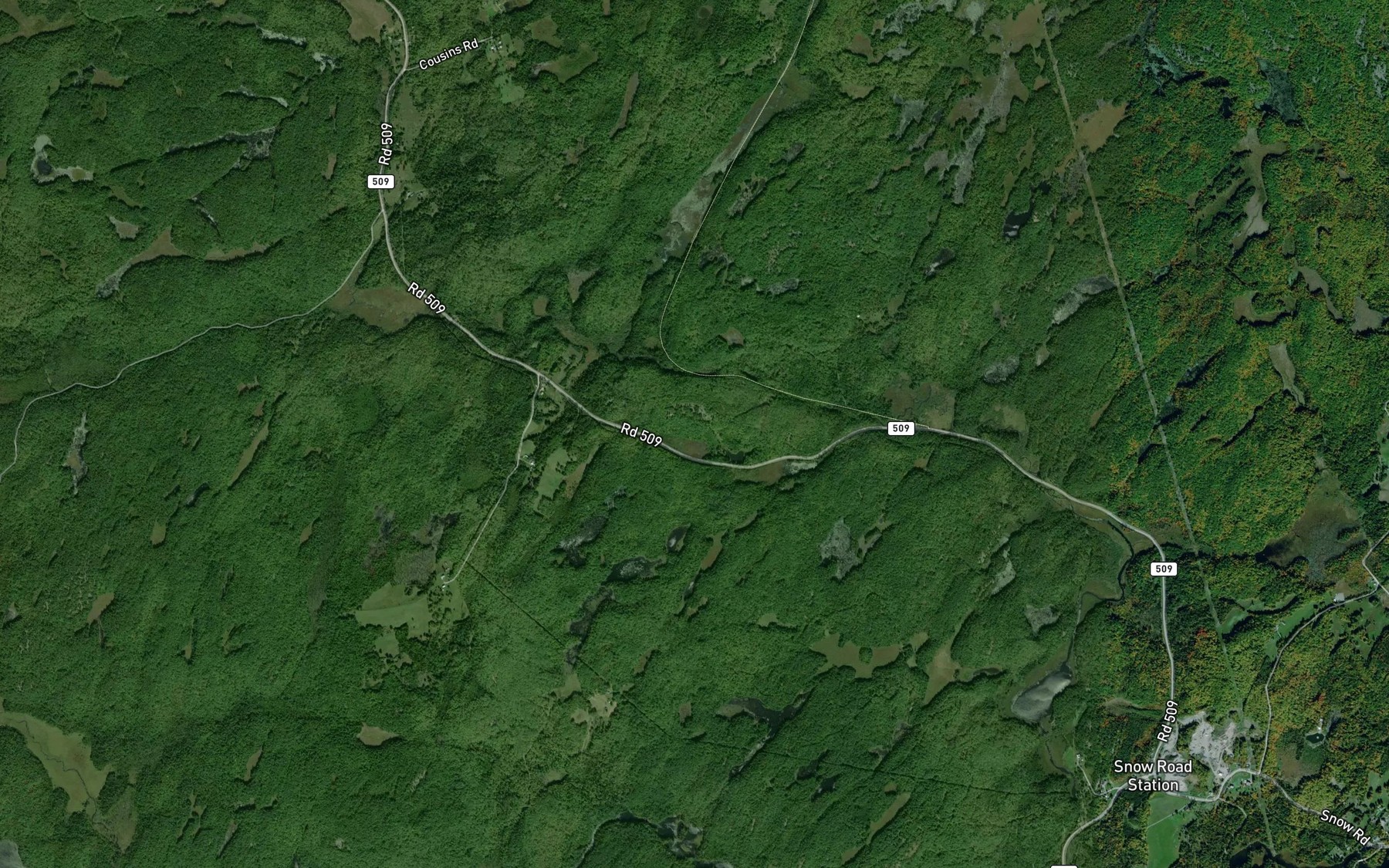Satellite map of the Little Antoine Creek