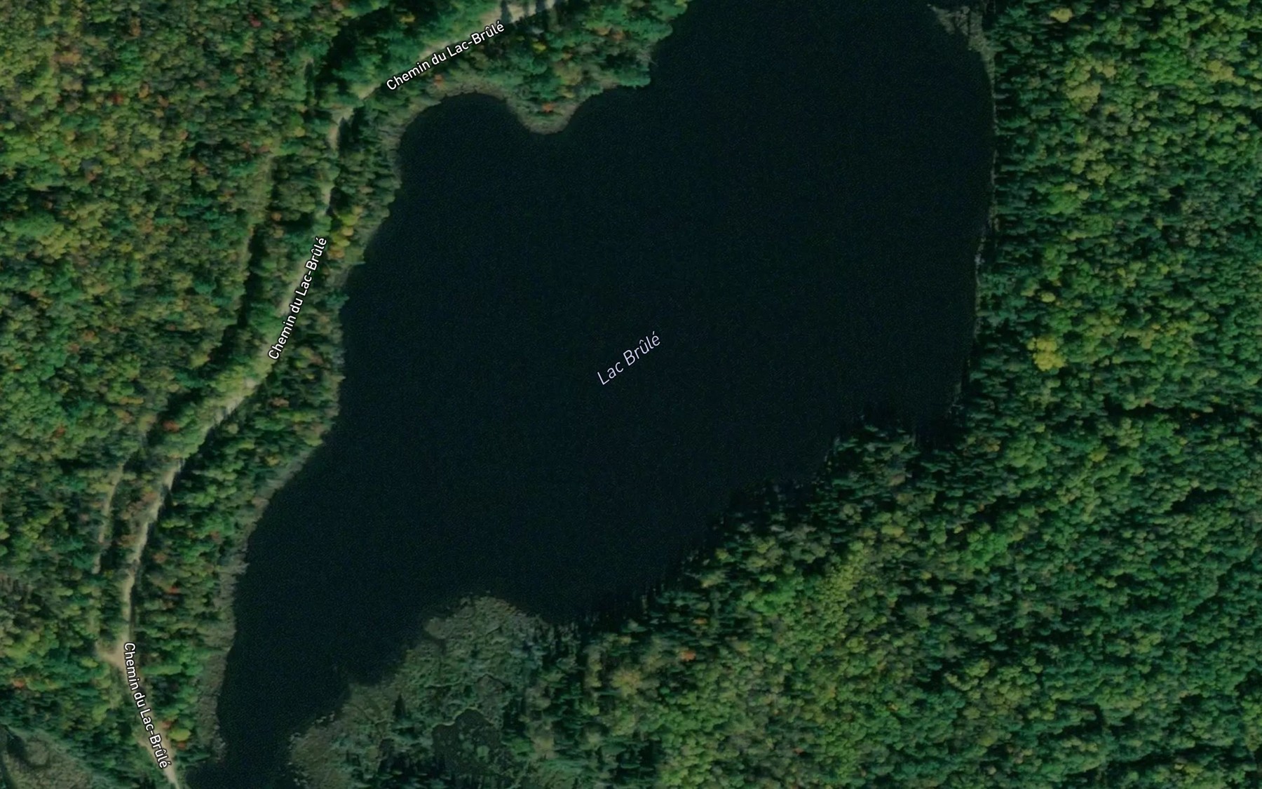 Satellite map of the Lac Brule
