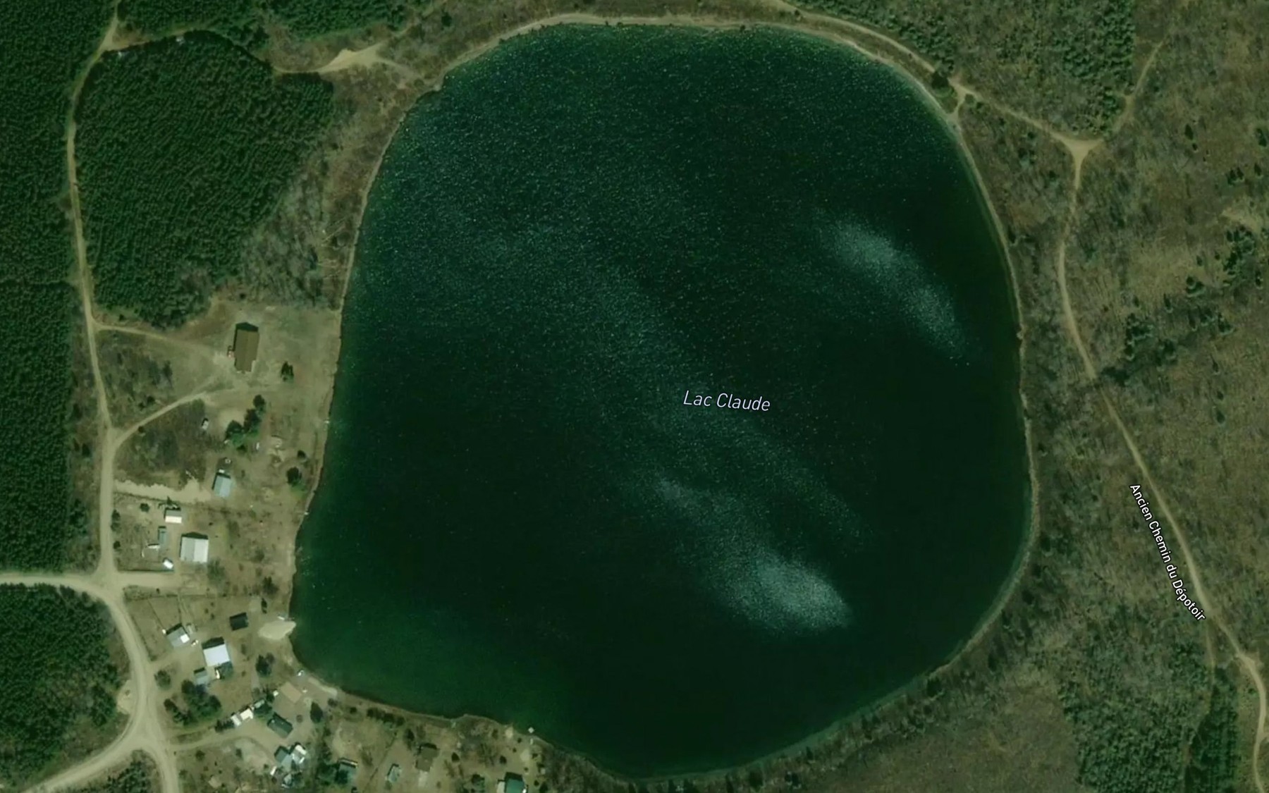 Satellite map of the Lac Claude