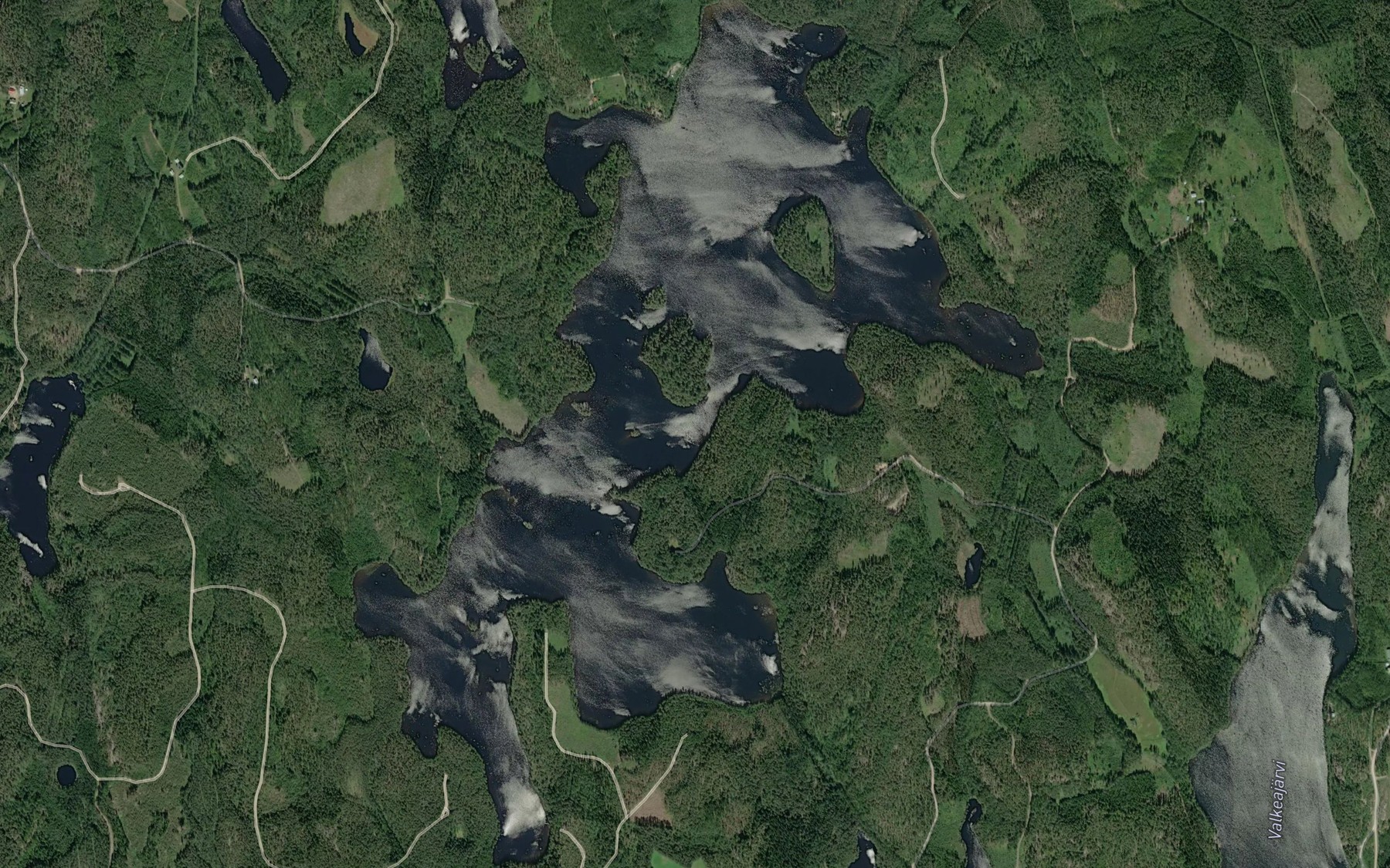 Satellite map of the Ruokojarvi