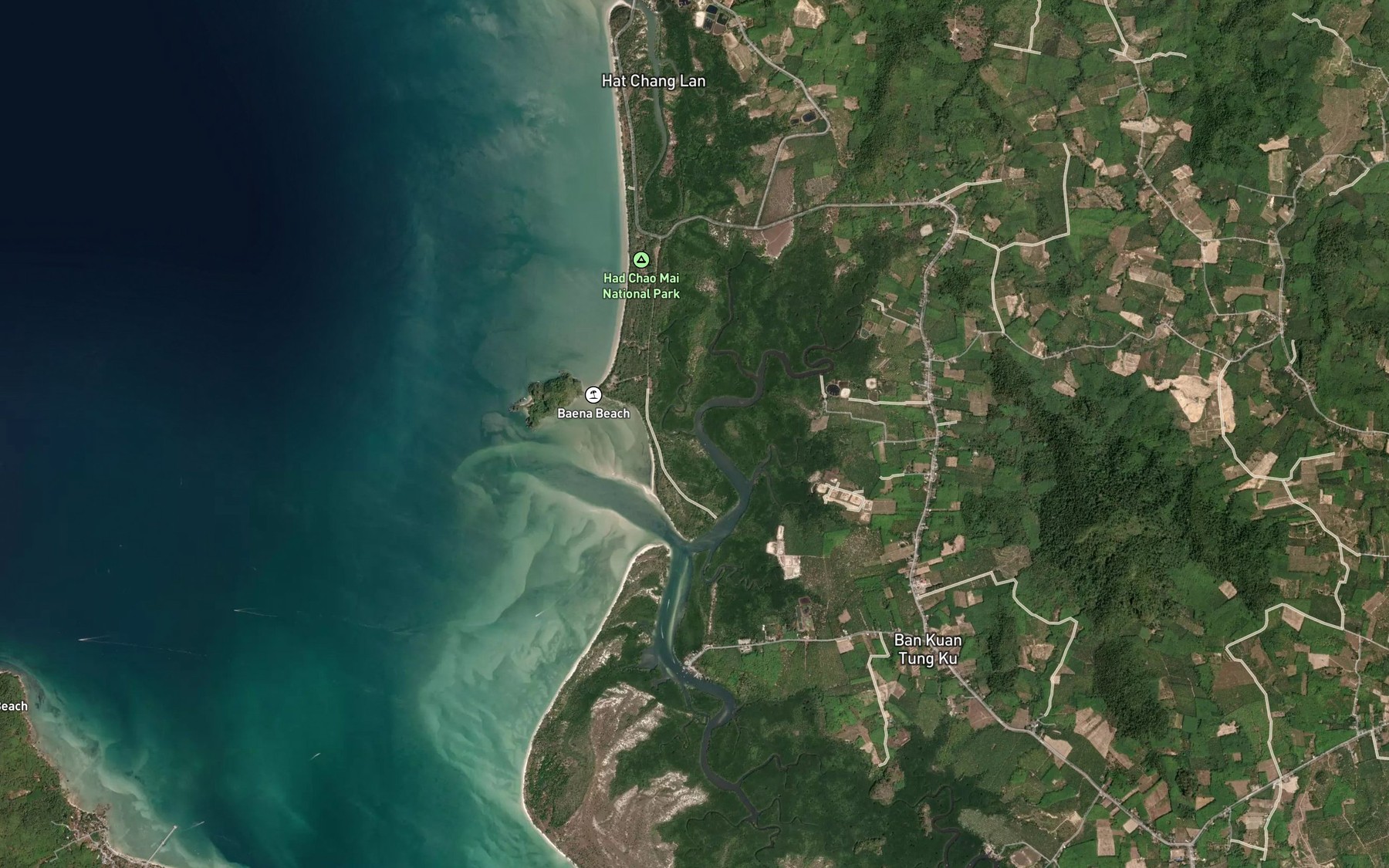 Satellite map of the Khlong Oto